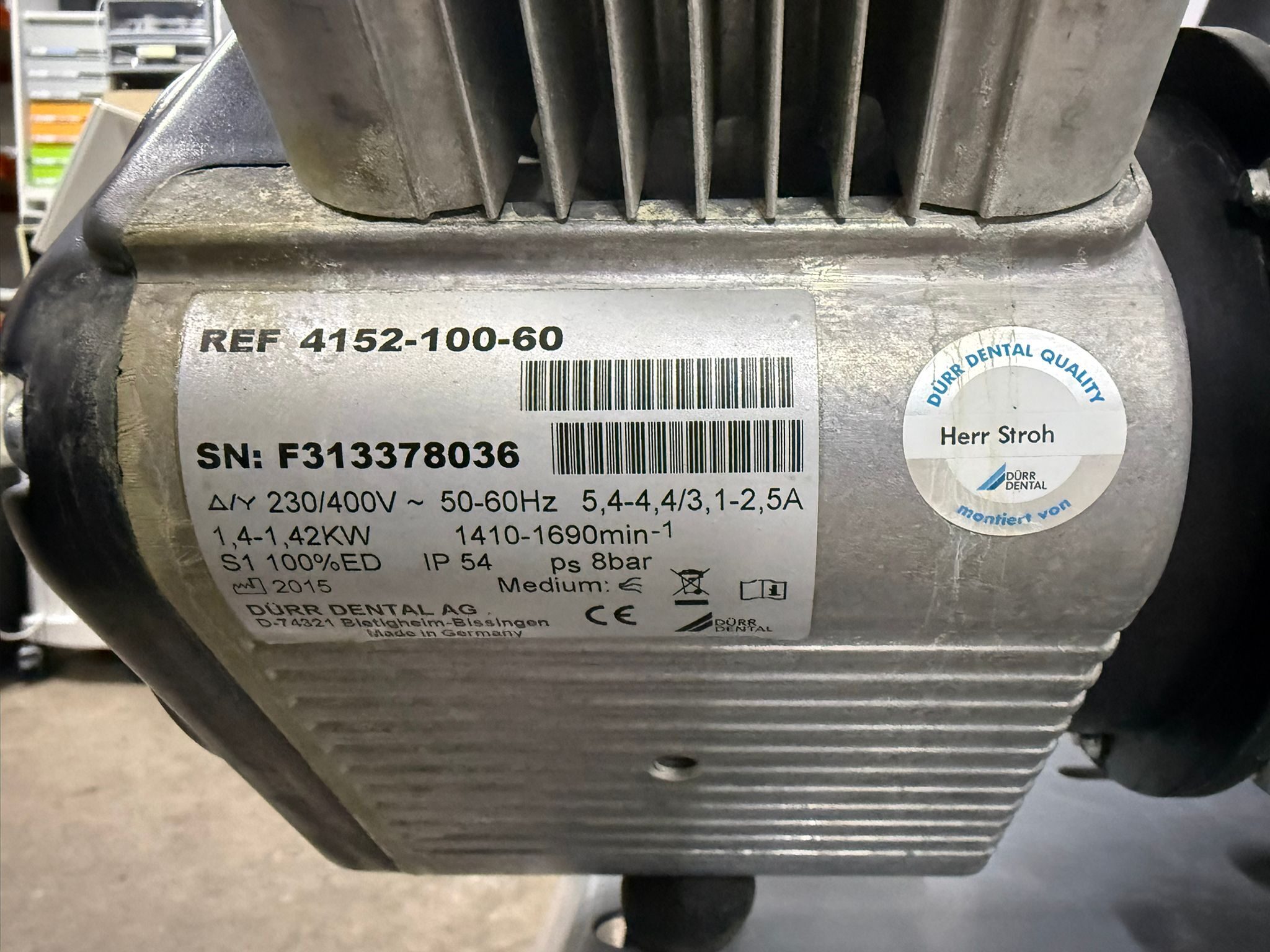 DÜRR Kompressor Duo Tandem 4152-54 mit Membran Trocknung 400V mit 2 Aggregaten | 382862