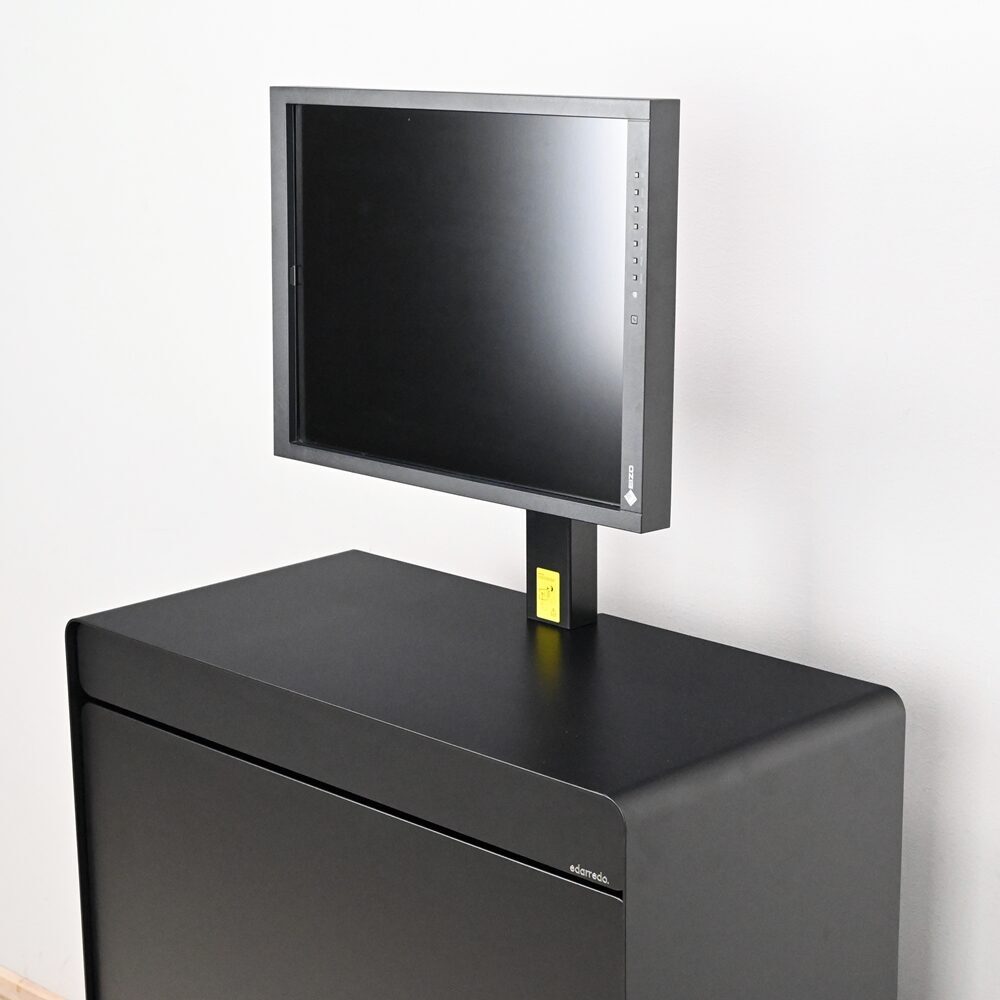 Edarredo Didi Workstation für PC im Röntgenraum aus Stahl Schrank Computerschrank Ausstellungsstück | 382821