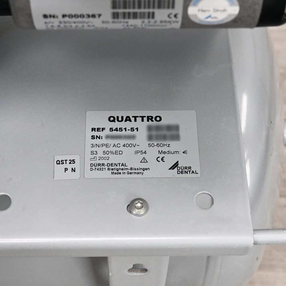 Dürr Dental Quattro Tandem Silver Airline Kompressor 400V gebraucht geprüft | 382958