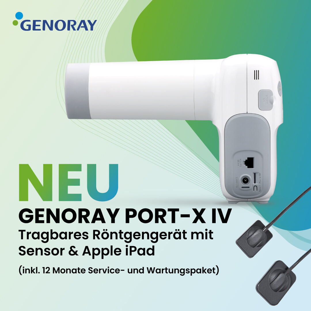 GENORAY – Mobiles Röntgengerät Port X IV mit Sensor Apple iPad und  (inkl. 12 Monate Service- und Wartungspaket) | 380949