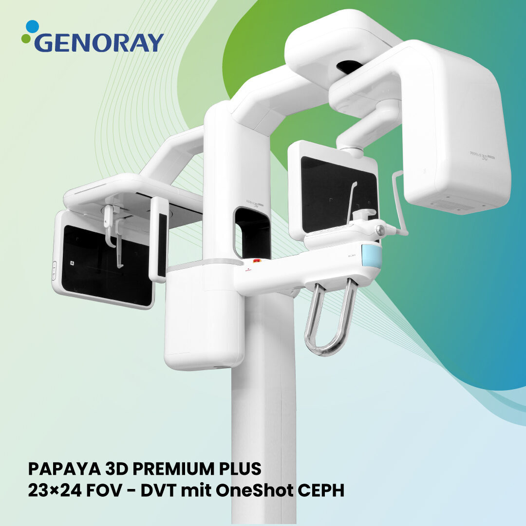 GENORAY Röntgengerät PAPAYA 3D PREMIUM „23×24 FOV“ DVT mit OneShot CEPH | 381003