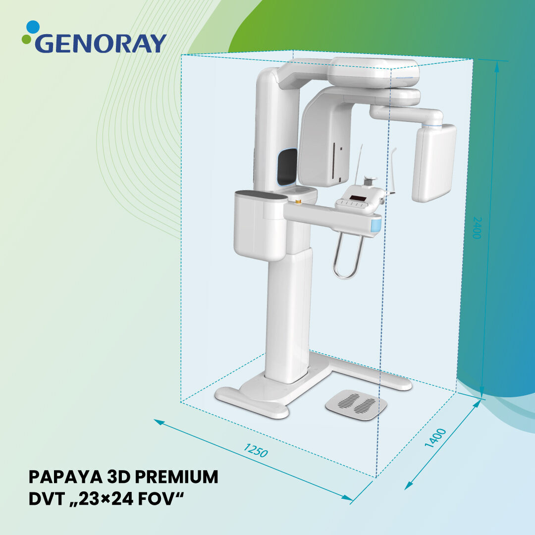 GENORAY Röntgengerät PAPAYA 3D PREMIUM – DVT „23×24 FOV“ | 381004
