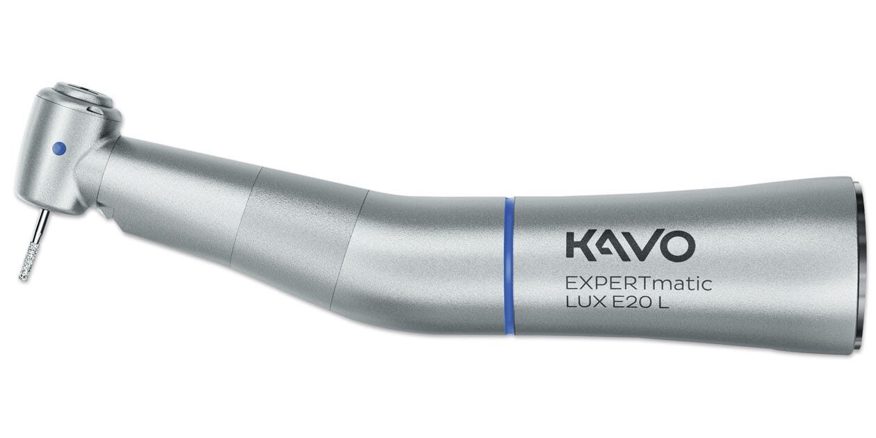 KaVo EXPERTmatic LUX E20 L Winkelstück 1:1 mit Licht – Blau, NEU | 381374