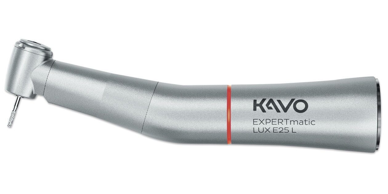 KaVo EXPERTmatic LUX E25 L Winkelstück 1:5 mit Licht Schnellläufer – Rot, NEU | 381406