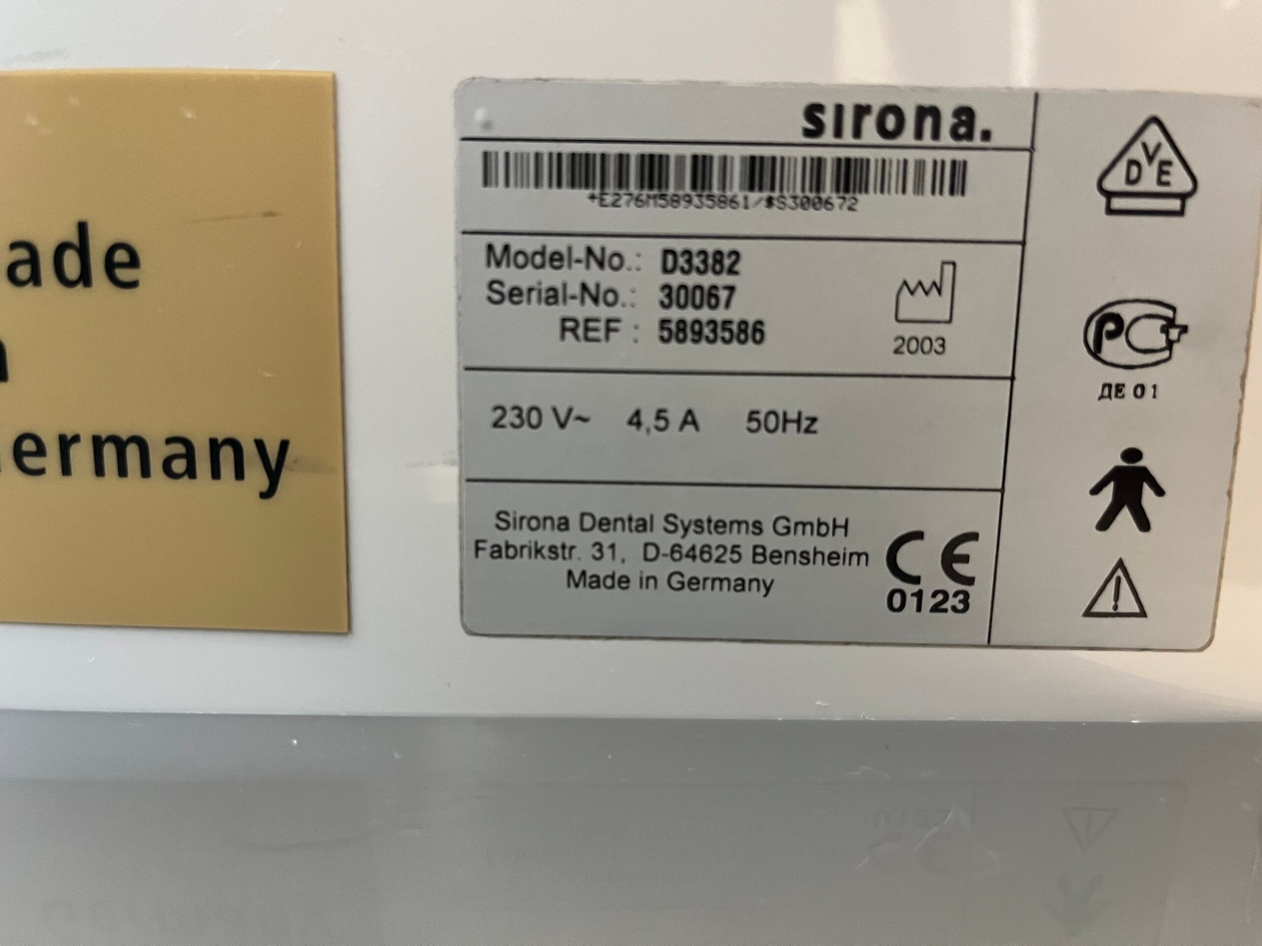 Behandlungseinheit Sirona C4+ Baujahr 2003 | 380782