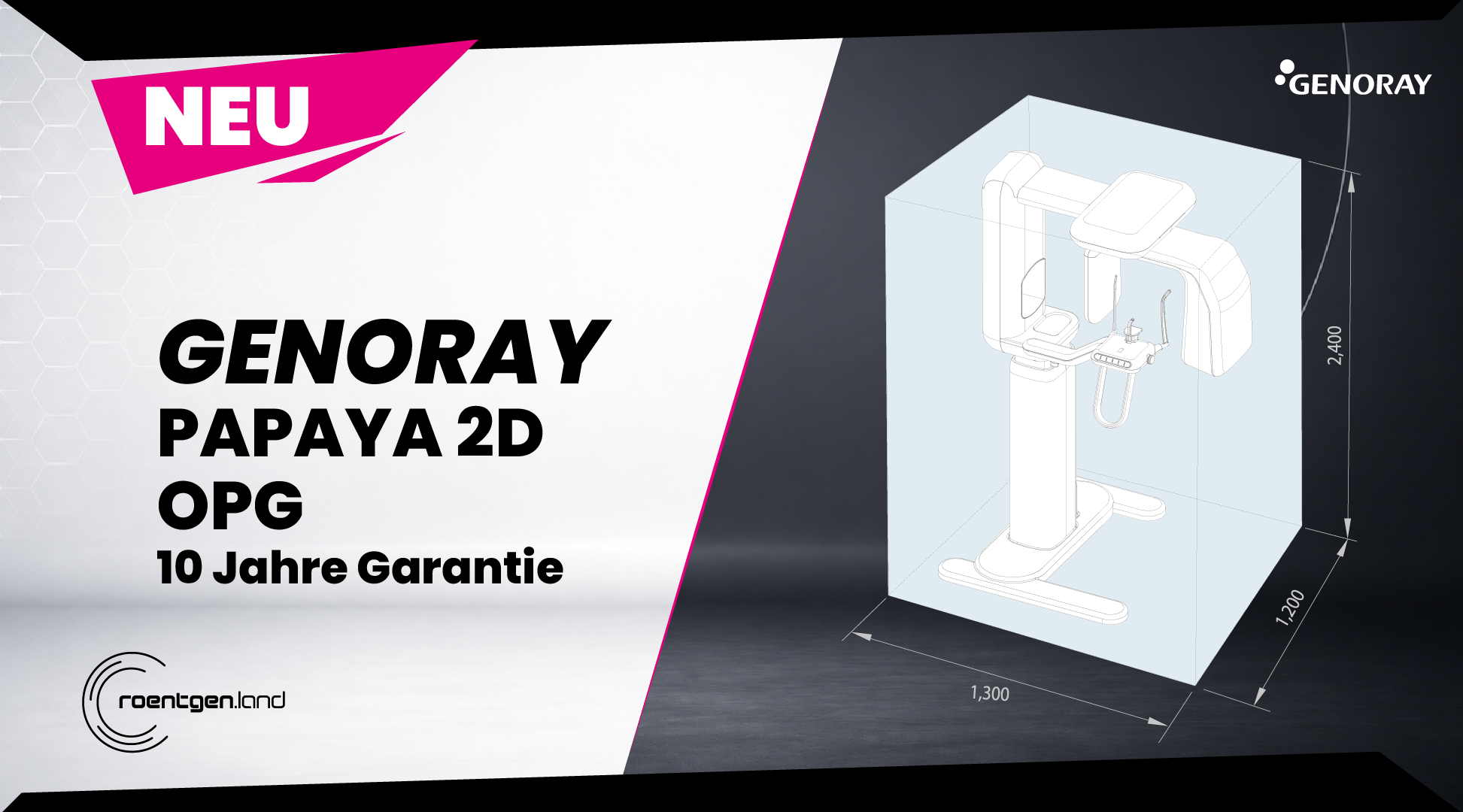 GENORAY PAPAYA 2D – OPG „inkl. Installation, Workstation, Befundmonitor“ | 382307