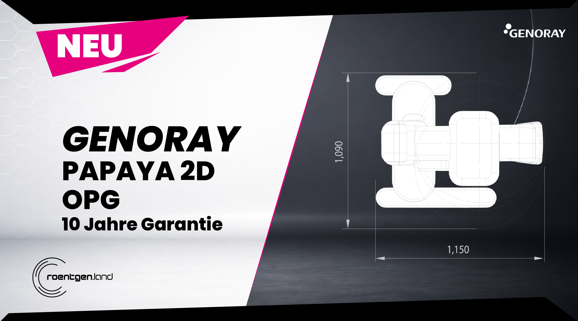 GENORAY PAPAYA 2D – OPG „inkl. Installation, Workstation, Befundmonitor“ | 382308