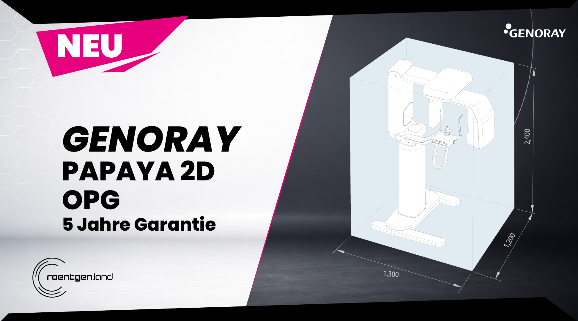 GENORAY PAPAYA 2D – OPG „inkl. Installation, Workstation, Befundmonitor“ | 382321