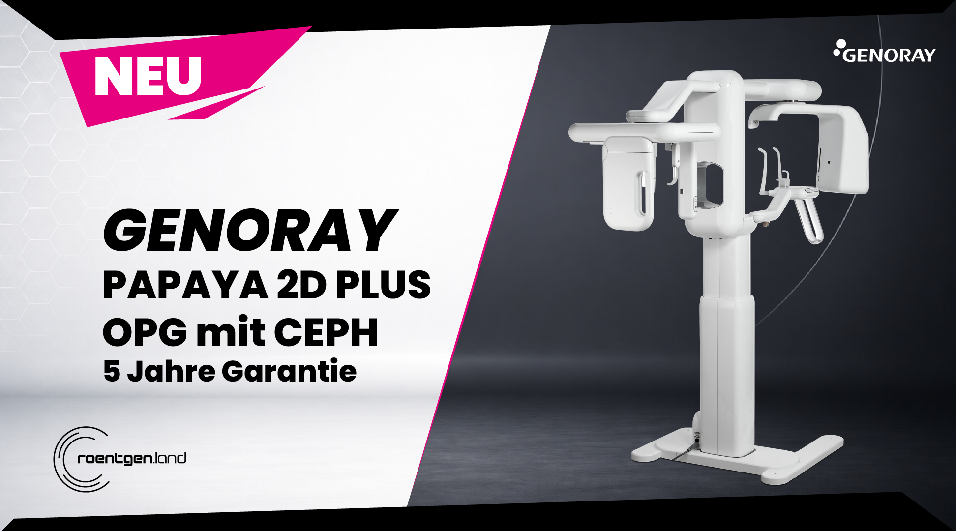 GENORAY PAPAYA 2D + CEPH – OPG NEUGERÄT „inkl. Installation, Workstation, Befundmonitor“ | 382271