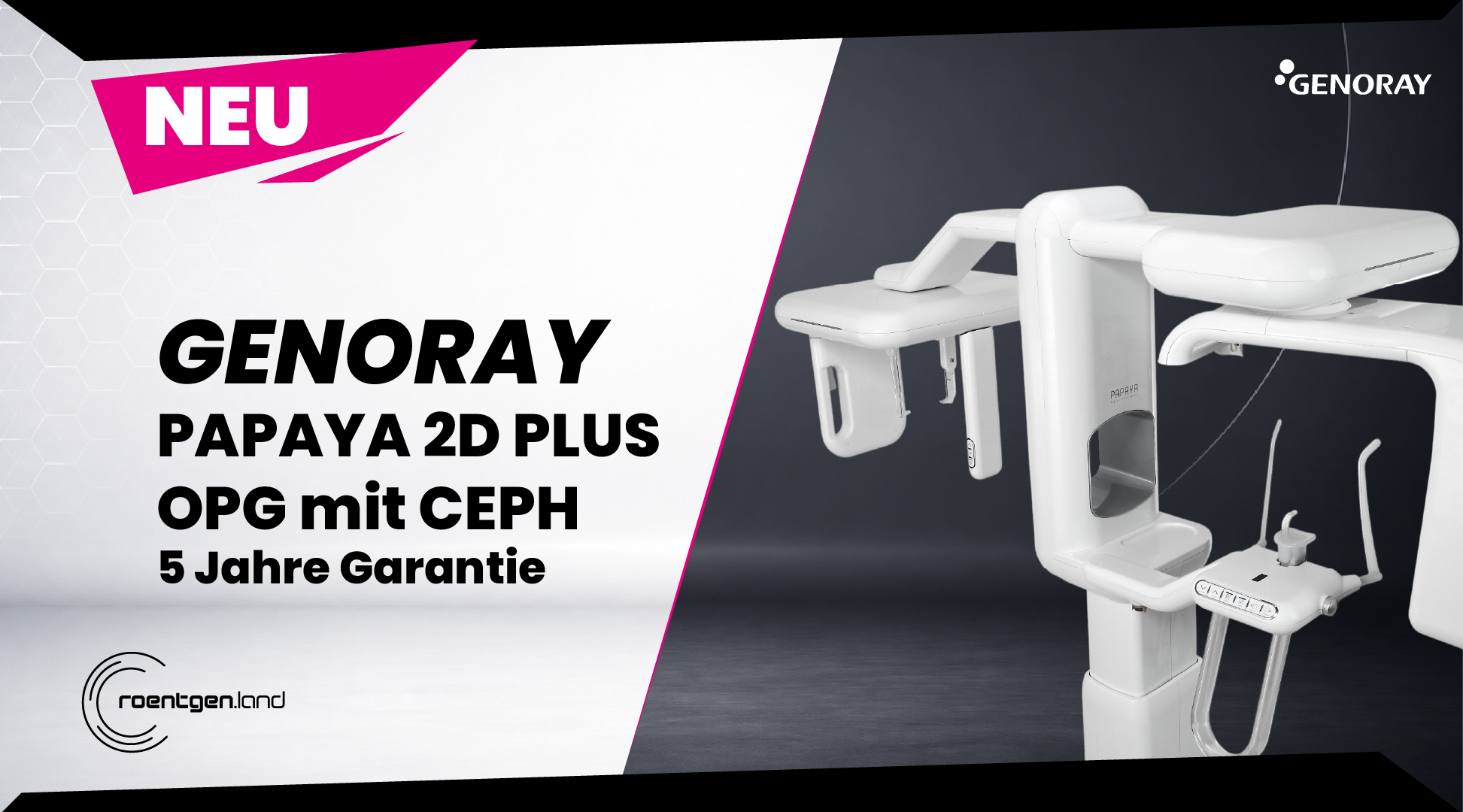 GENORAY PAPAYA 2D + CEPH – OPG NEUGERÄT „inkl. Installation, Workstation, Befundmonitor“ | 382272