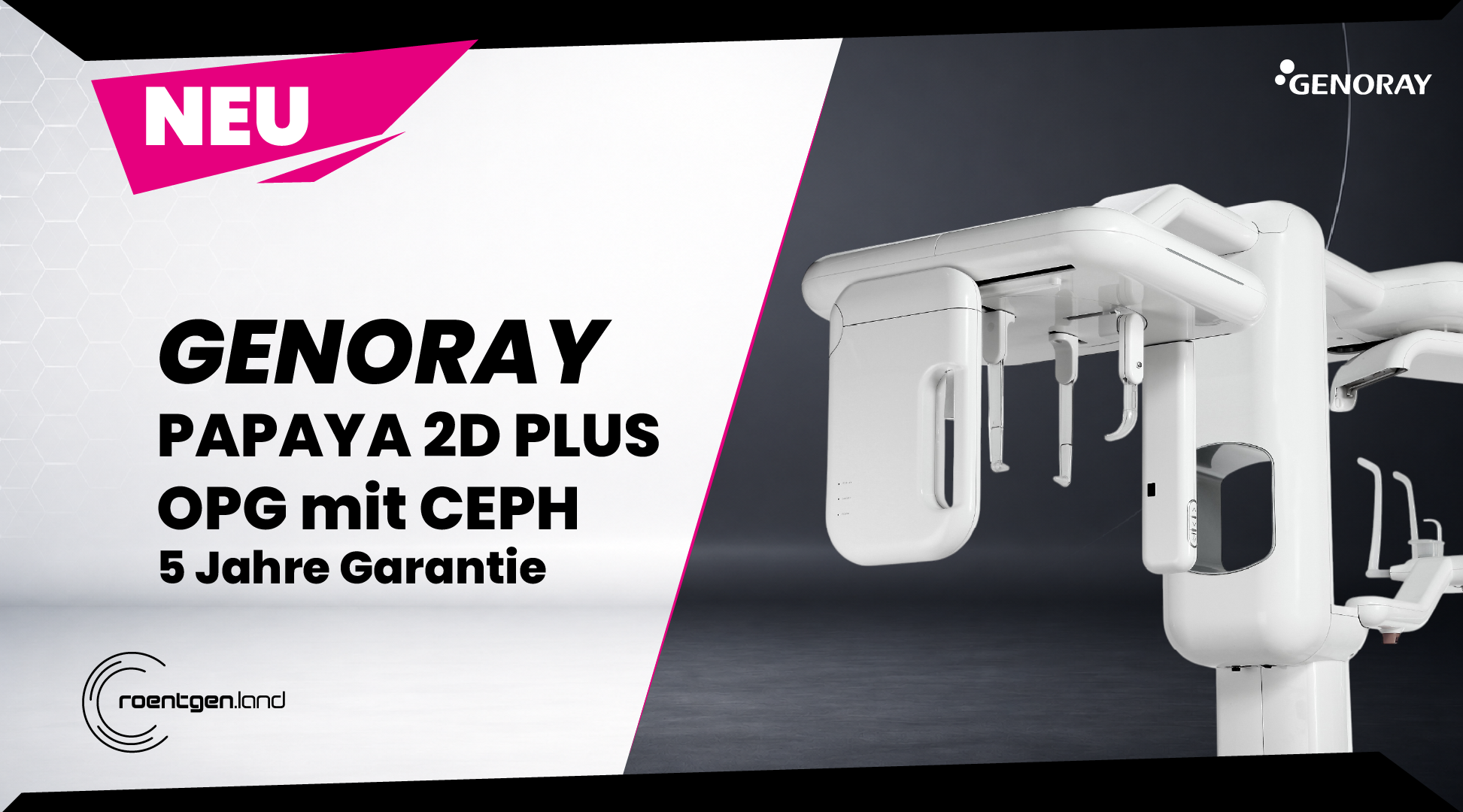 GENORAY PAPAYA 2D + CEPH – OPG NEUGERÄT „inkl. Installation, Workstation, Befundmonitor“ | 382273