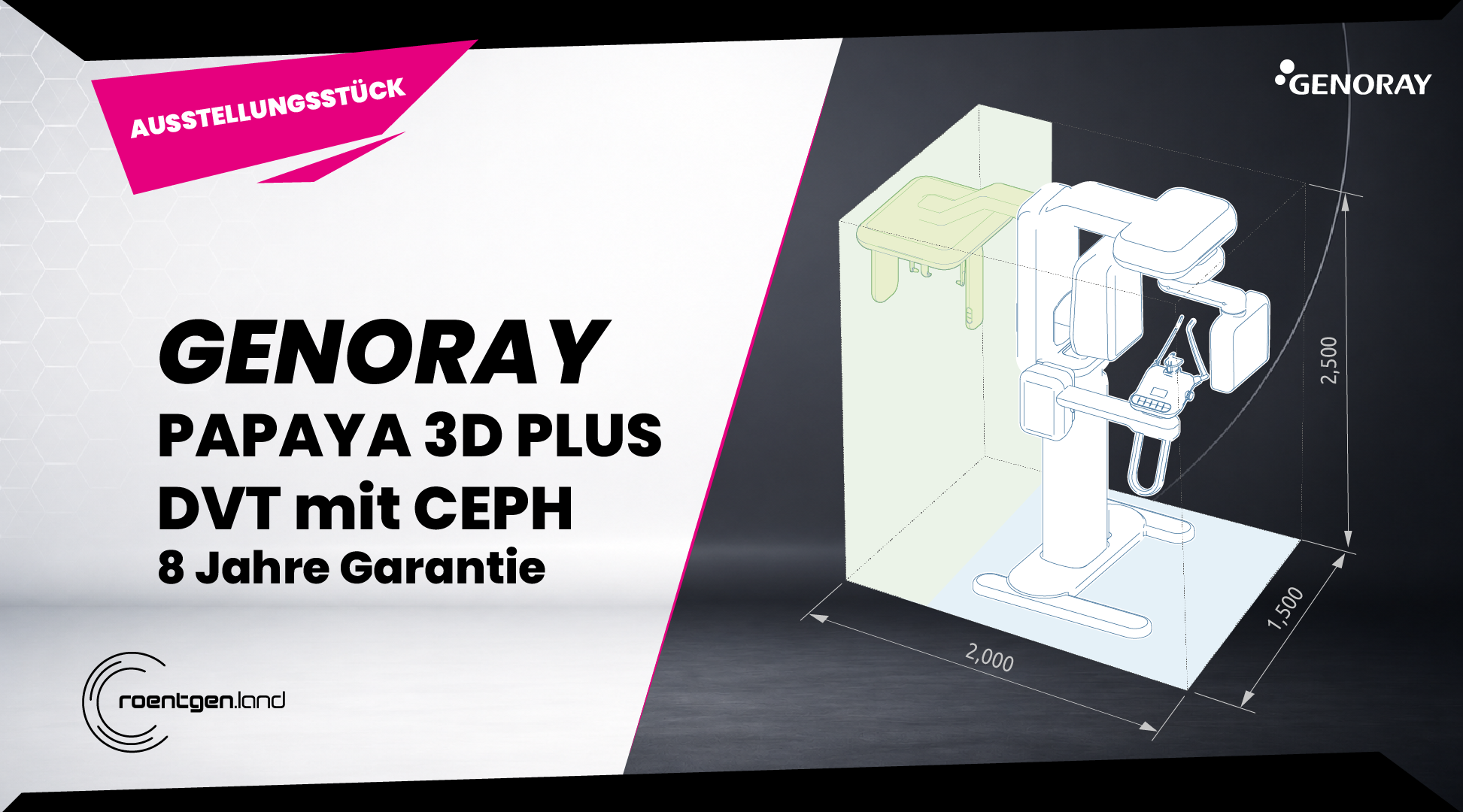 GENORAY PAPAYA 3D + CEPH. „Ausstellungsstück“ | 382299