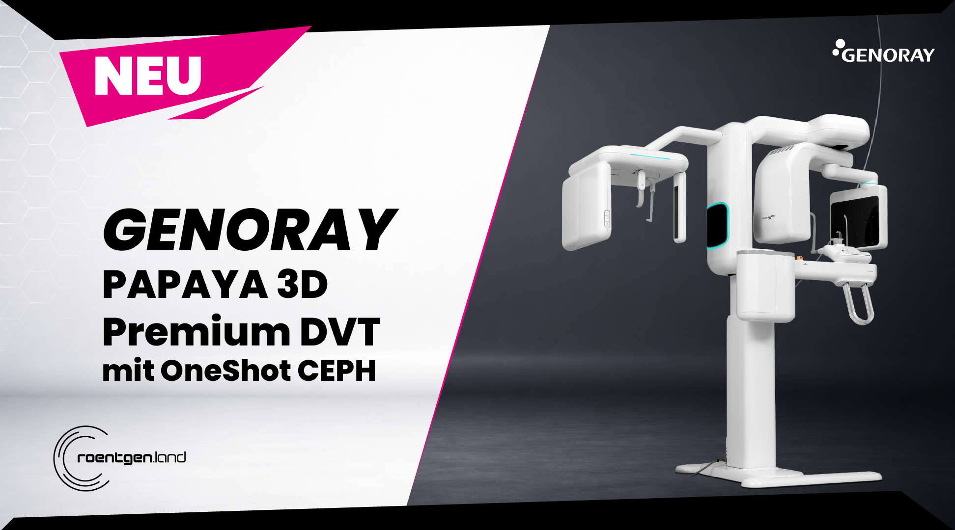 GENORAY PAPAYA 3D Premium + OneShot CEPH – DVT „inkl. Installation, Workstation, Befundmonitor“ | 382326