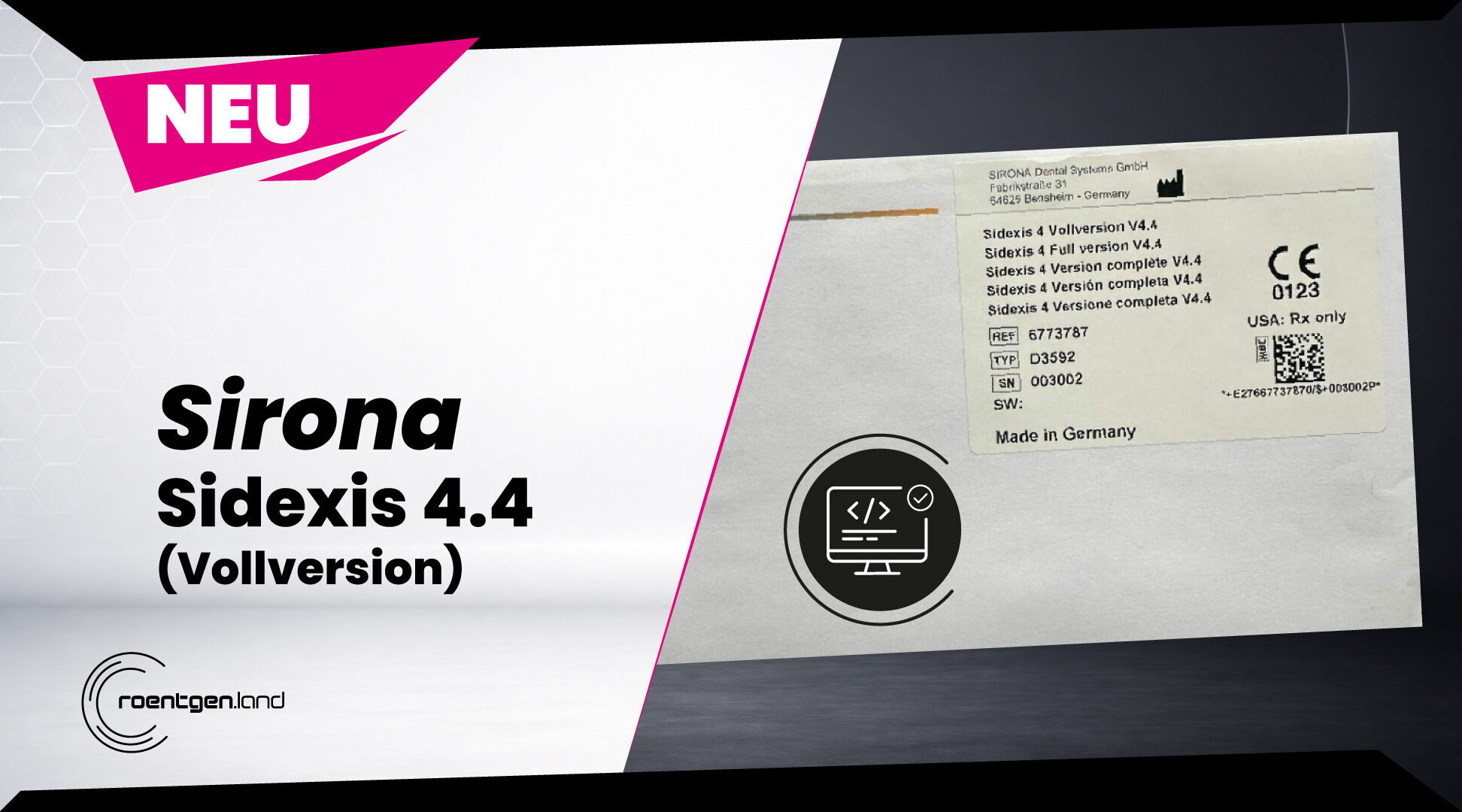 Sirona Sidexis 4.4 Vollversion | 382549