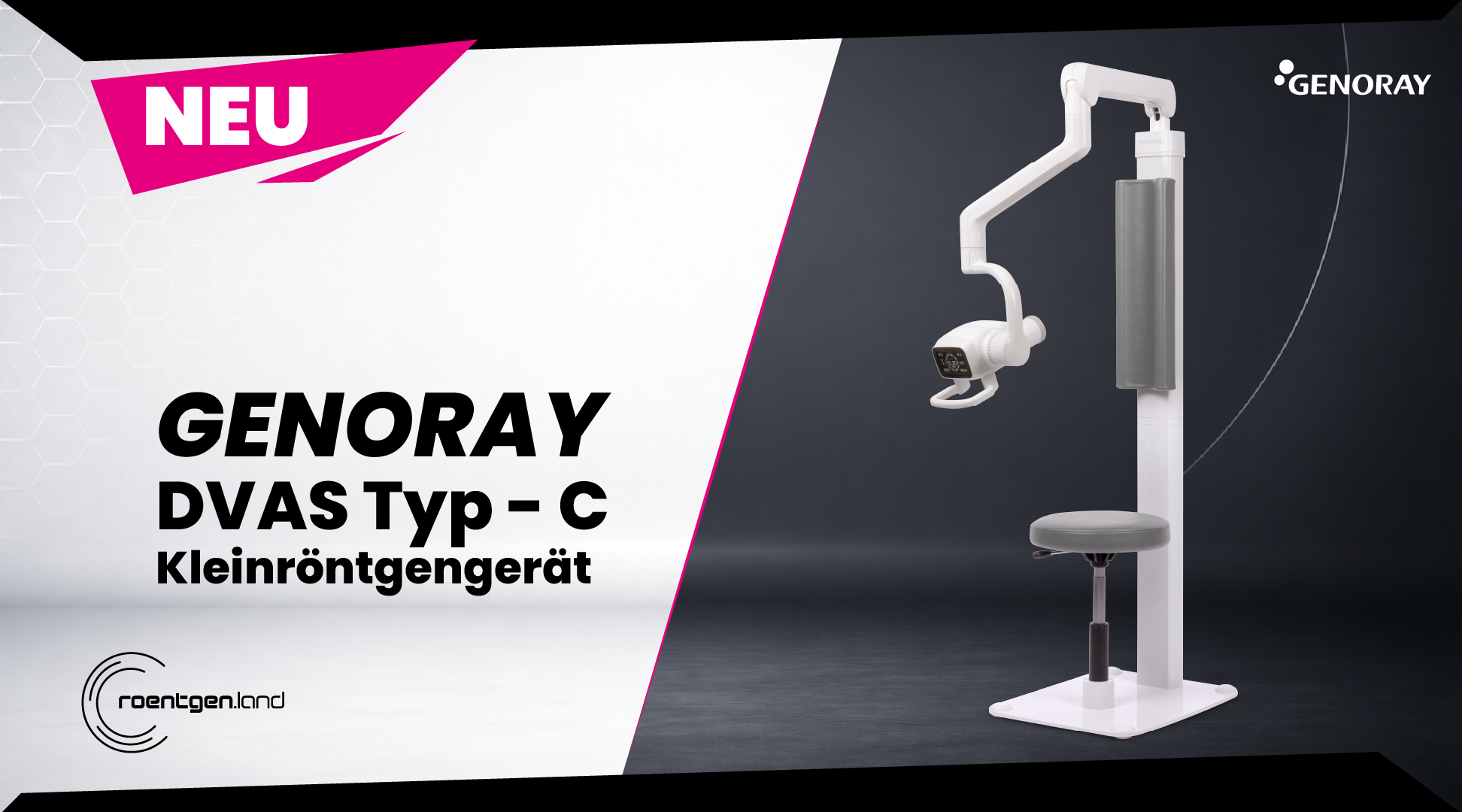GENORAY DVAS Kleinröntgen Stuhlversion NEUGERÄT | 382283