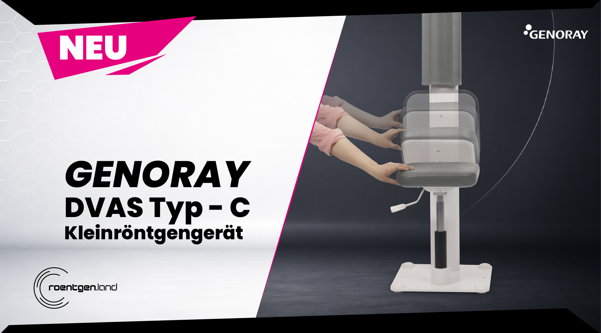 GENORAY DVAS Kleinröntgen Stuhlversion NEUGERÄT | 382284
