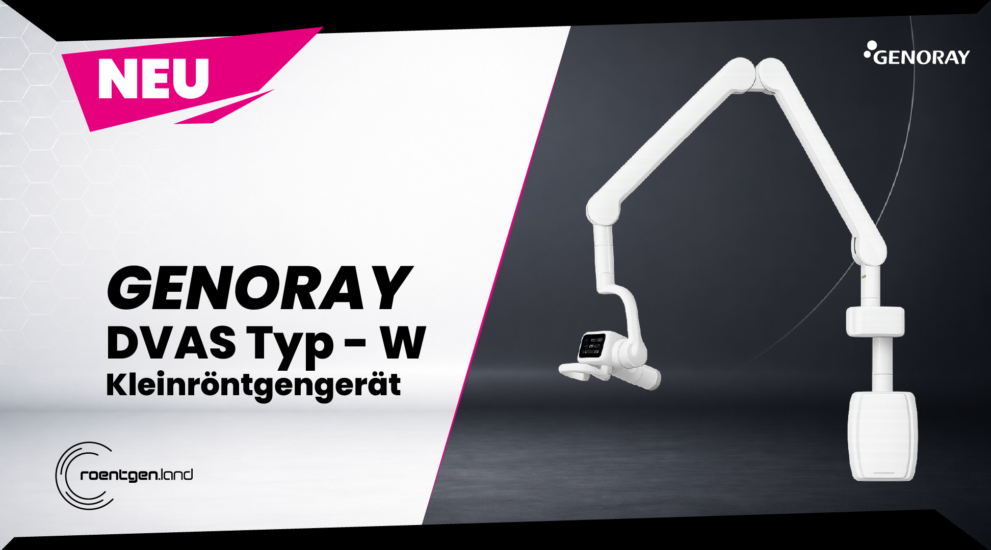 GENORAY DVAS Kleinröntgen Wandversion NEUGERÄT | 382276