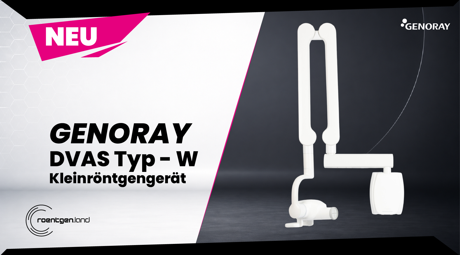 GENORAY DVAS Kleinröntgen Wandversion NEUGERÄT | 382277