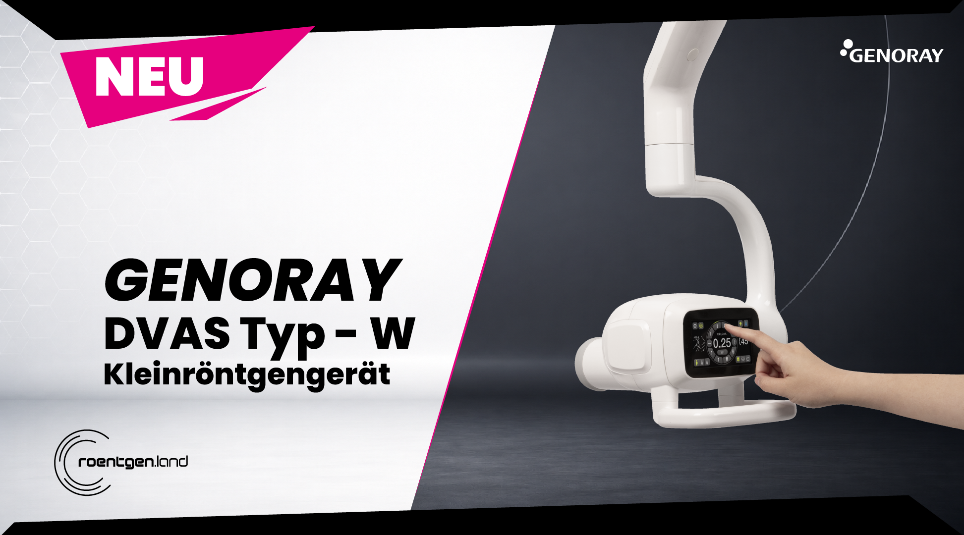 GENORAY DVAS Kleinröntgen Wandversion NEUGERÄT | 382278
