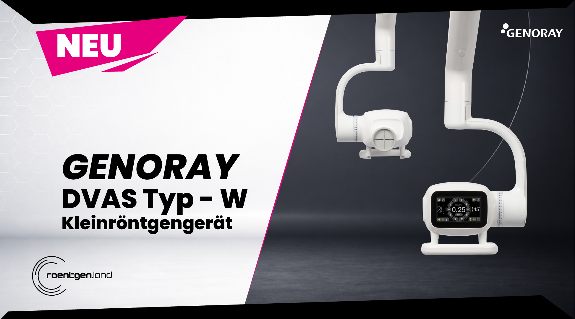 GENORAY DVAS Kleinröntgen Wandversion NEUGERÄT | 382279