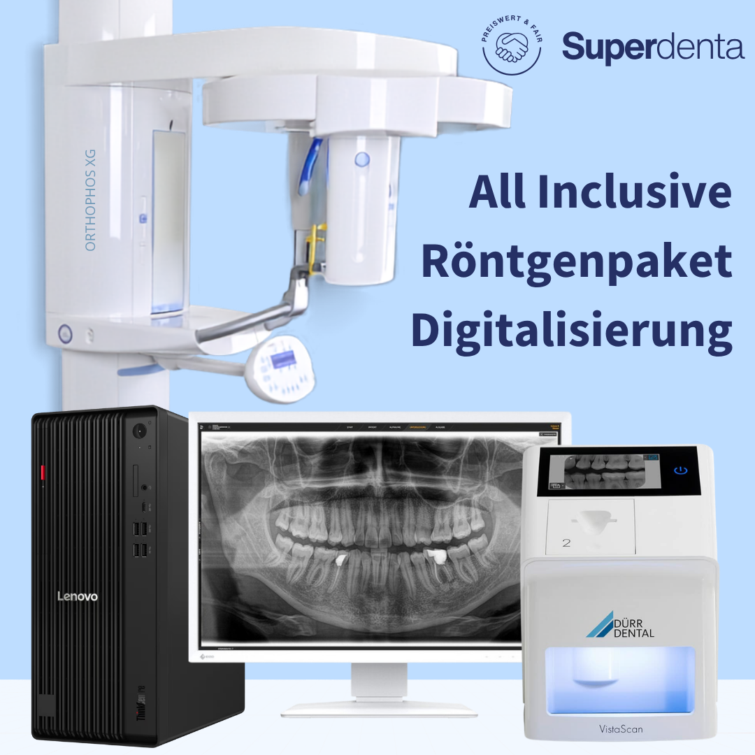 Sirona Orthophos XG 2D OPG + Dürr VistaScan Mini View 2.0 Speicherfolienscanner + vieles mehr | All Inclusive Röntgenpaket Digitalisierung inkl. Montage & Abnahmen | 384799