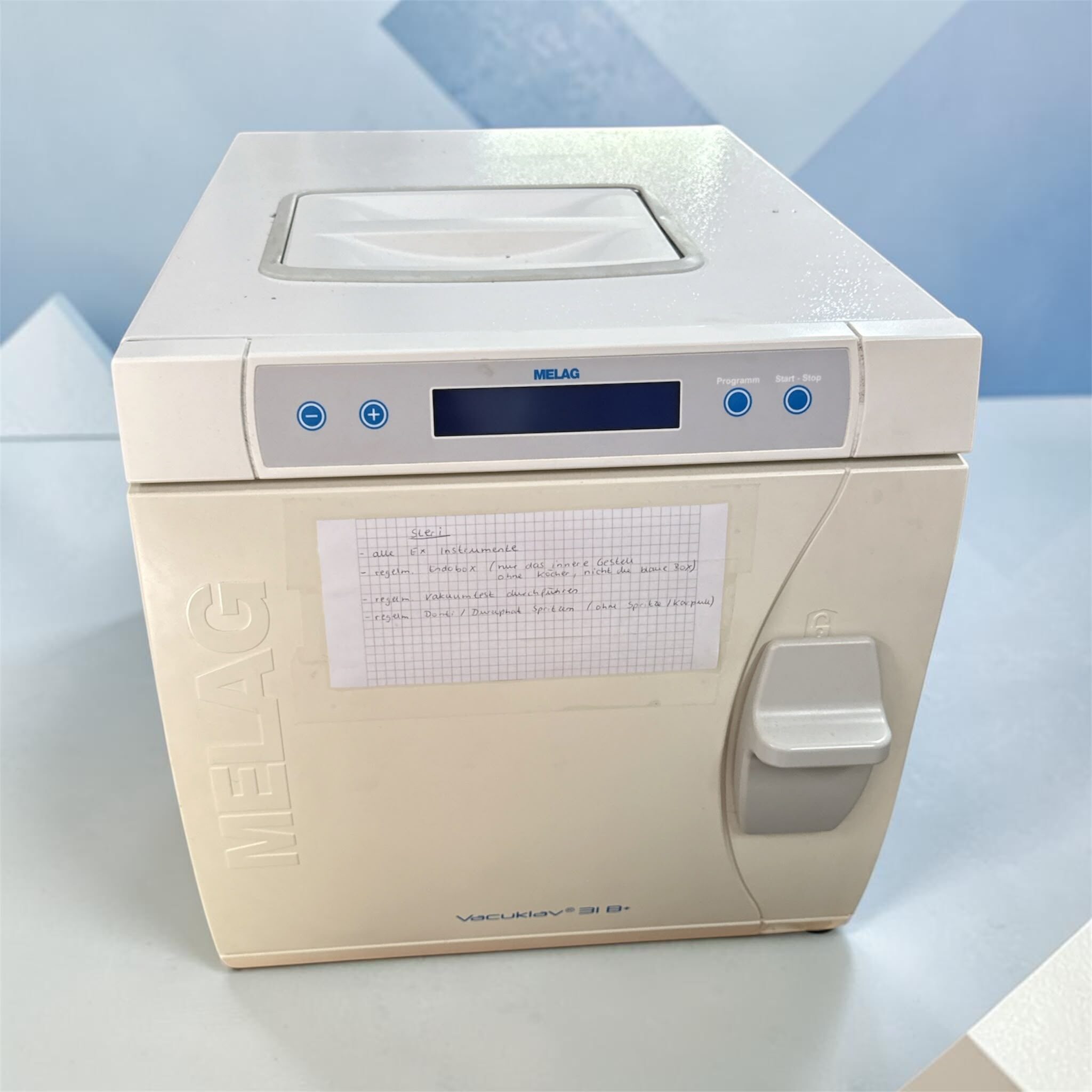 Melag Vacuklav 31B+ Sterilisator B-Klasse Autoklav Stand Alone Dental | 385645