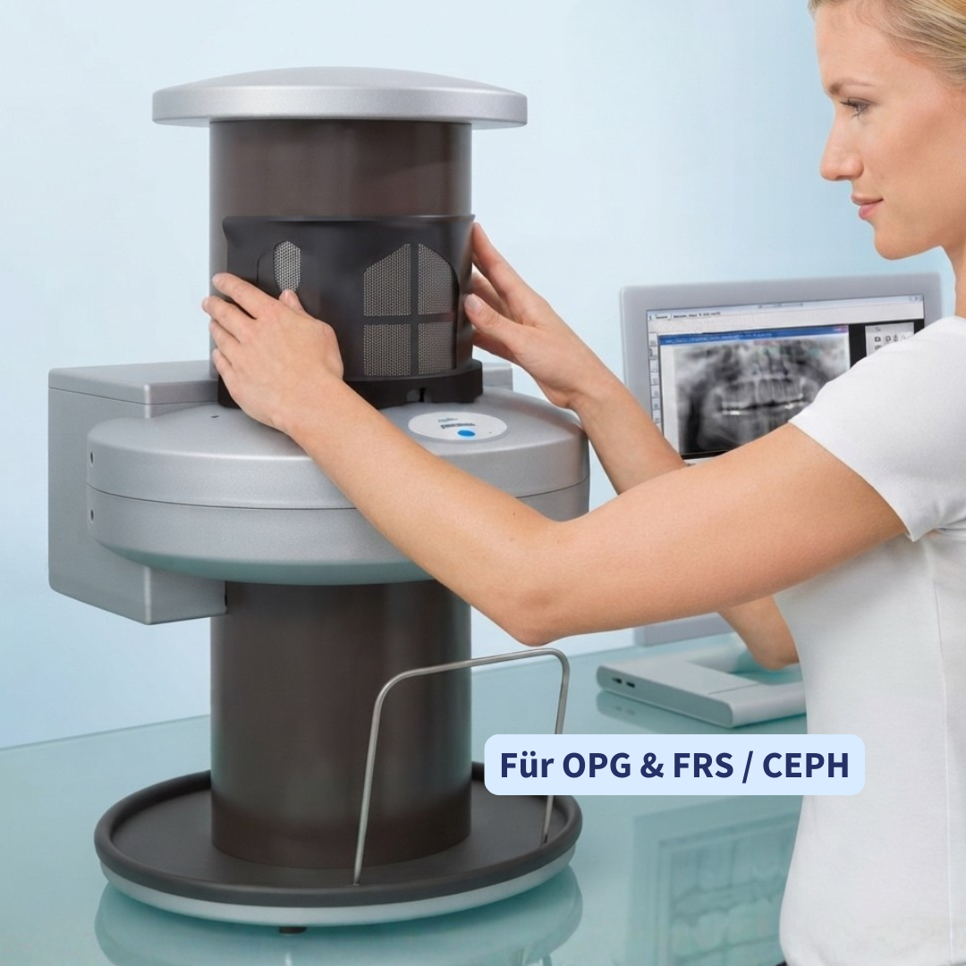 Dürr Dental VistaScan Combi Plus Speicherfolienscanner, gebraucht mit Befundungsmonitor & Workstation | 385089