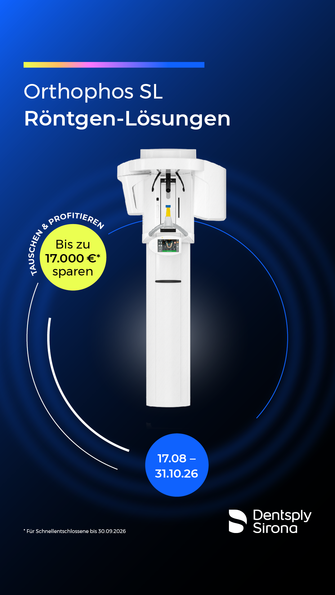 Dentsply Sirona: PREMIUM DEALS (Behandlungseinheiten, CAD/CAM, Röntgen, Endodontie) | 385434