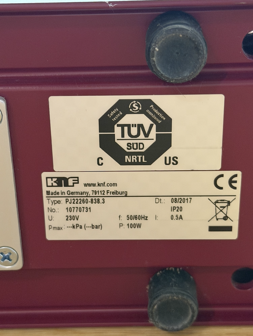 DEKEMA Vakkumpumpe KNF | 384734