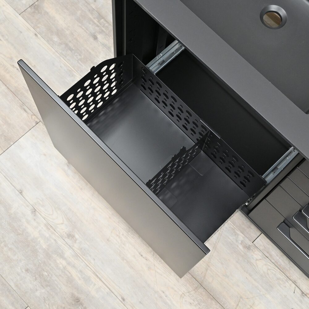 Edarredo E03 Monocolore Design Dental Behandlungszeile Schrankzeile aus Stahl | 384412