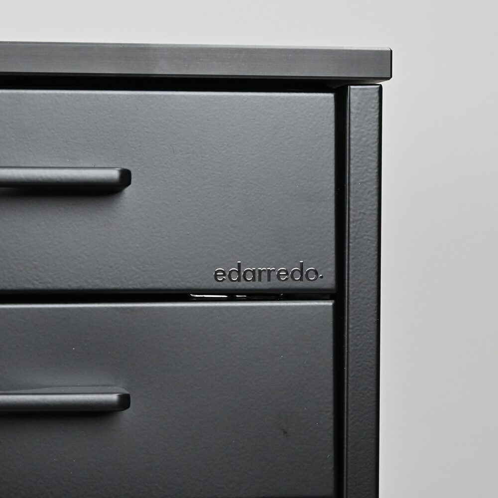 Edarredo E03 Monocolore Design Dental Behandlungszeile Schrankzeile aus Stahl | 384418