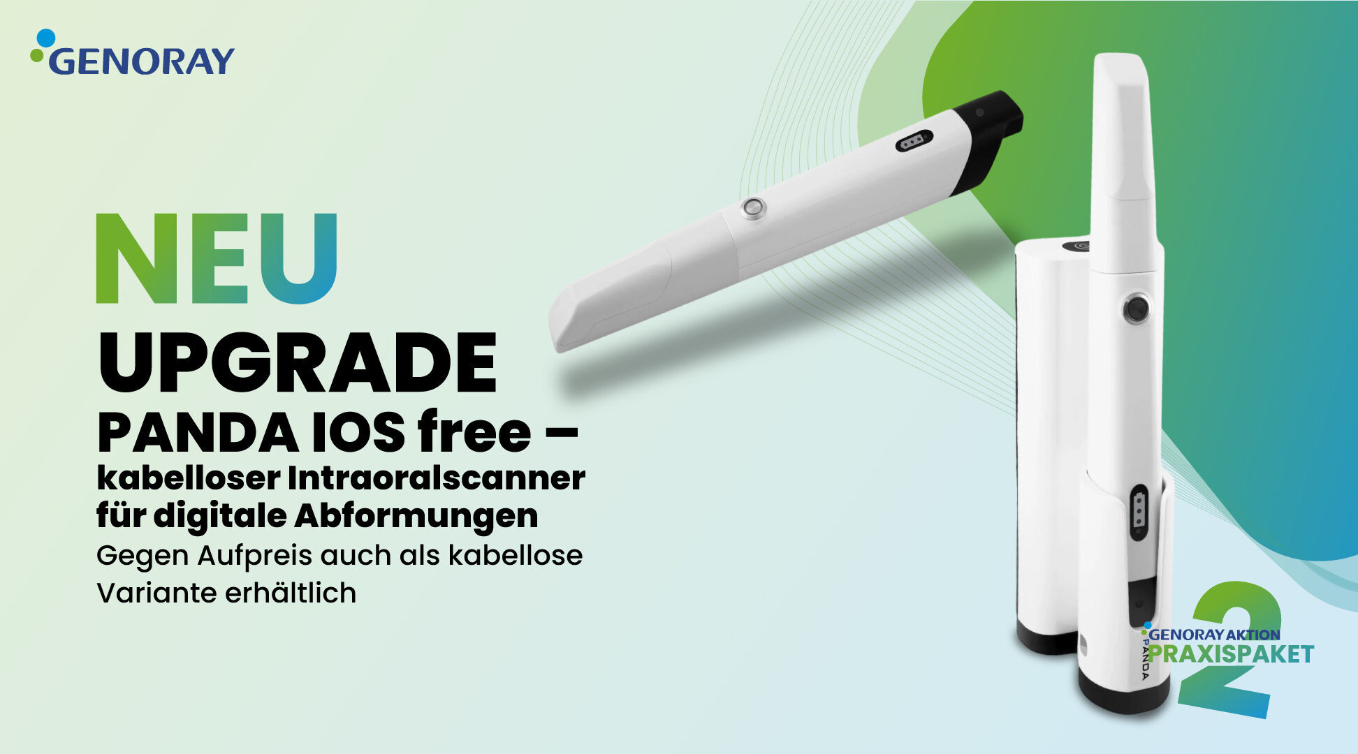 Genoray „AKTION“ Praxispaket 2 – DVT / DVAS Kleinröntgengerät / IOS-Scanner inkl. Laptop / Speicherfolienscanner „inkl. Workstation / Befundmonitor“ | 383887