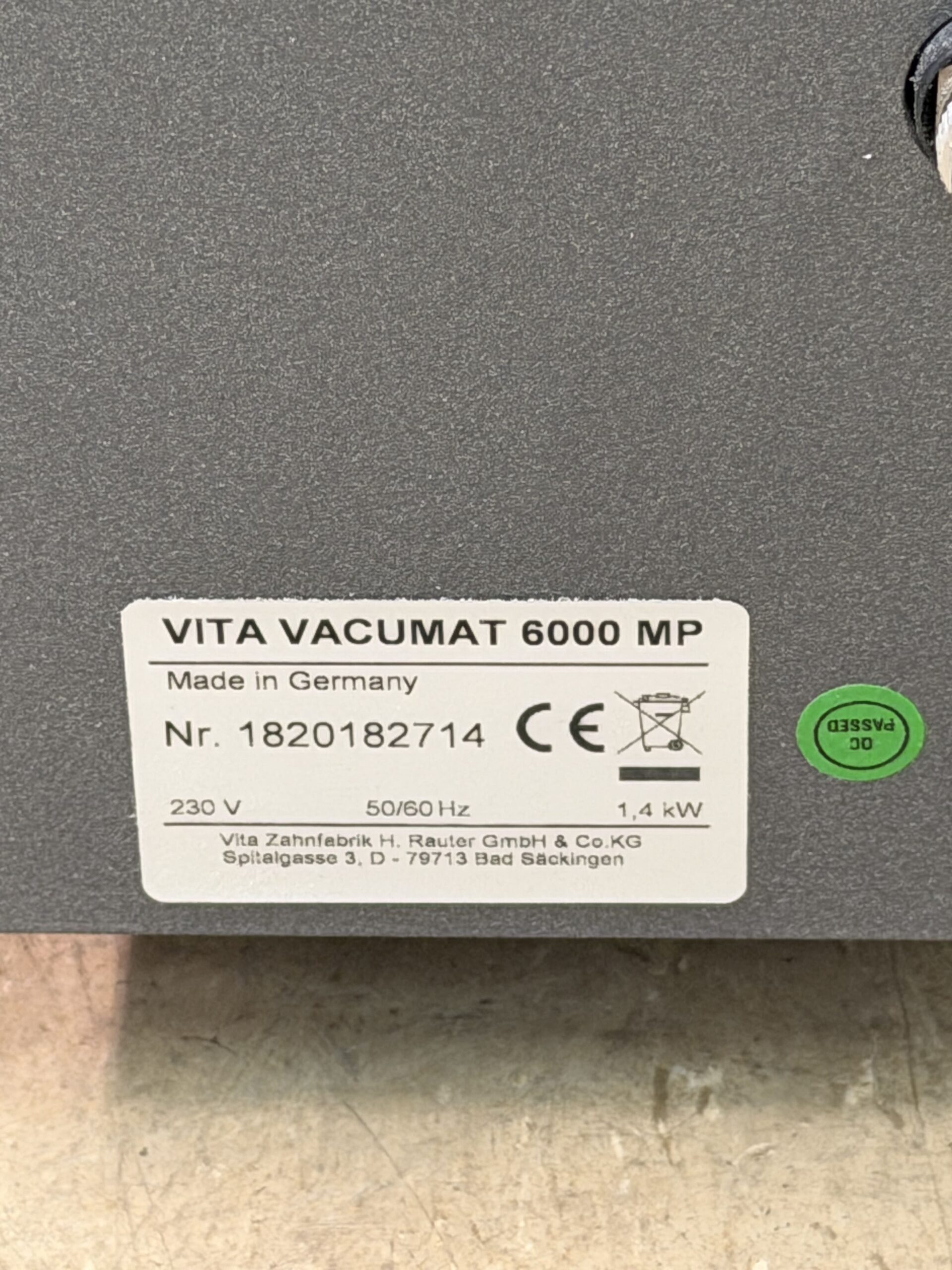 VITA VACUMAT 6000 MP Premium-Kombipressofen / Keramikofen | 385363