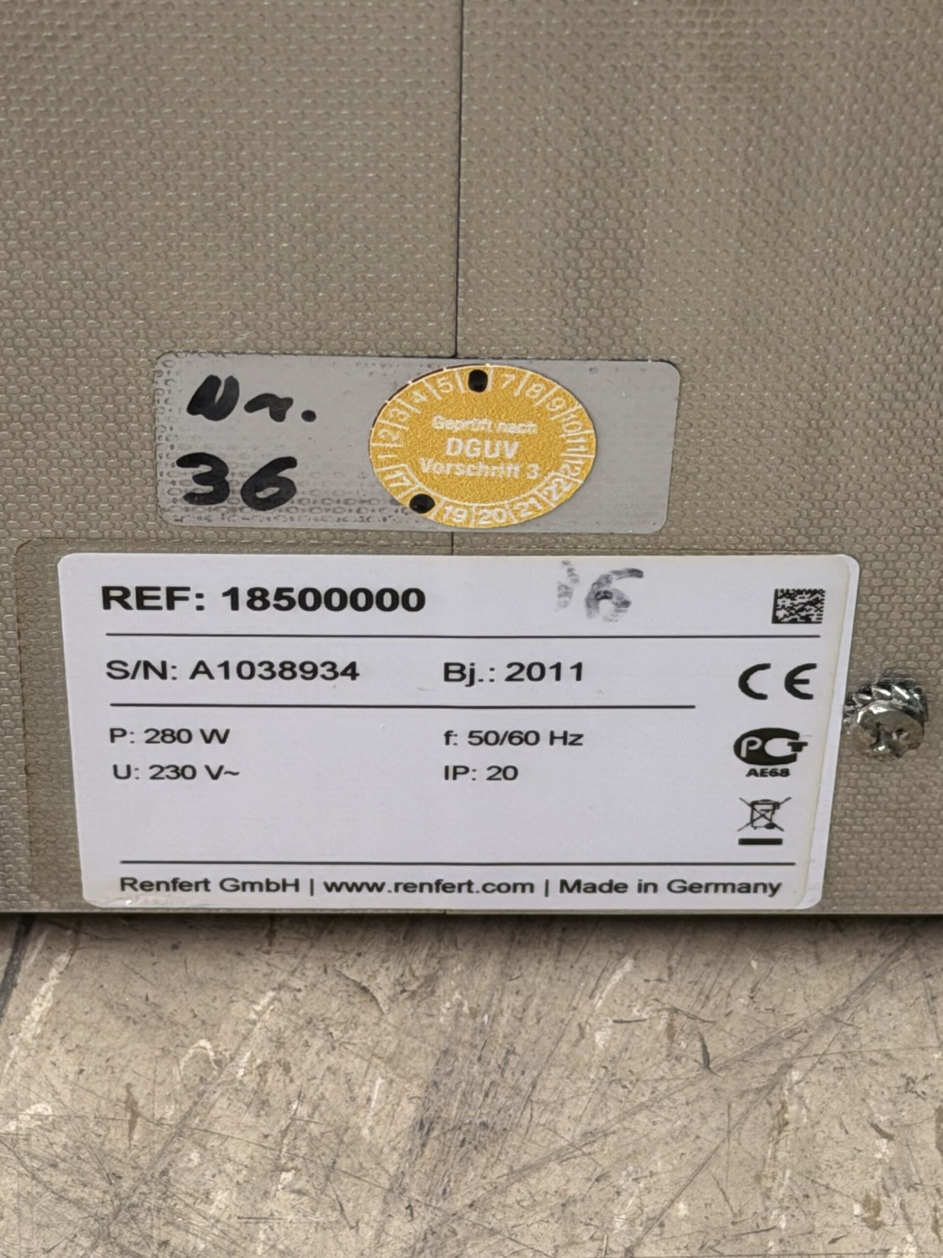 Renfert Easyclean Ultraschallreinigungsgerät inkl. Edelstahldeckel & Einsatzkorb | 385304