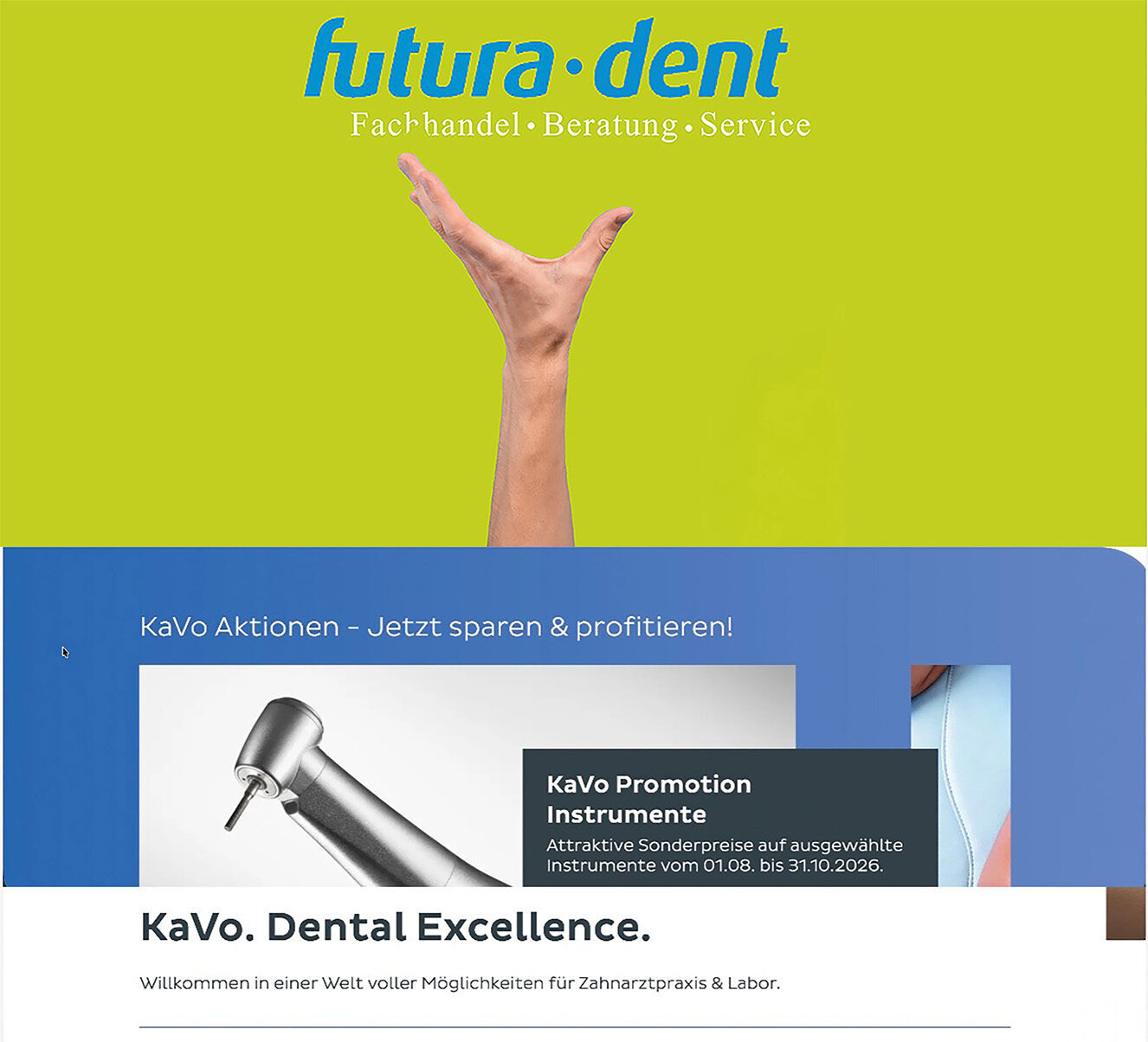 KaVo Aktionspreise Winkelstücke, Turbinen, Handstücke usw. – Jetzt sichern-Preisliste im Anhang als PDF | 384165