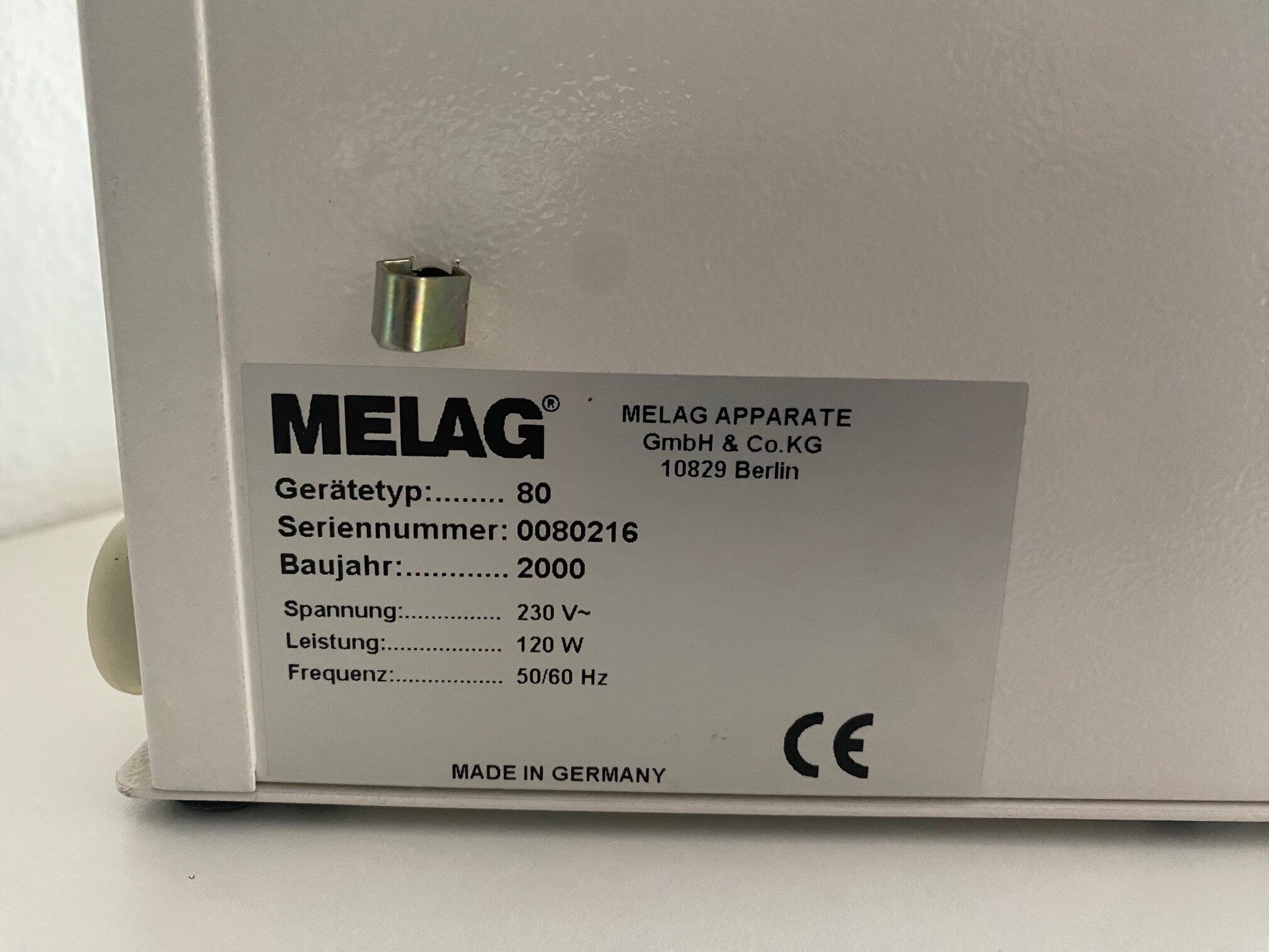 Brutschrank / Inkubator mit Thermostatregler von Melag | 384515