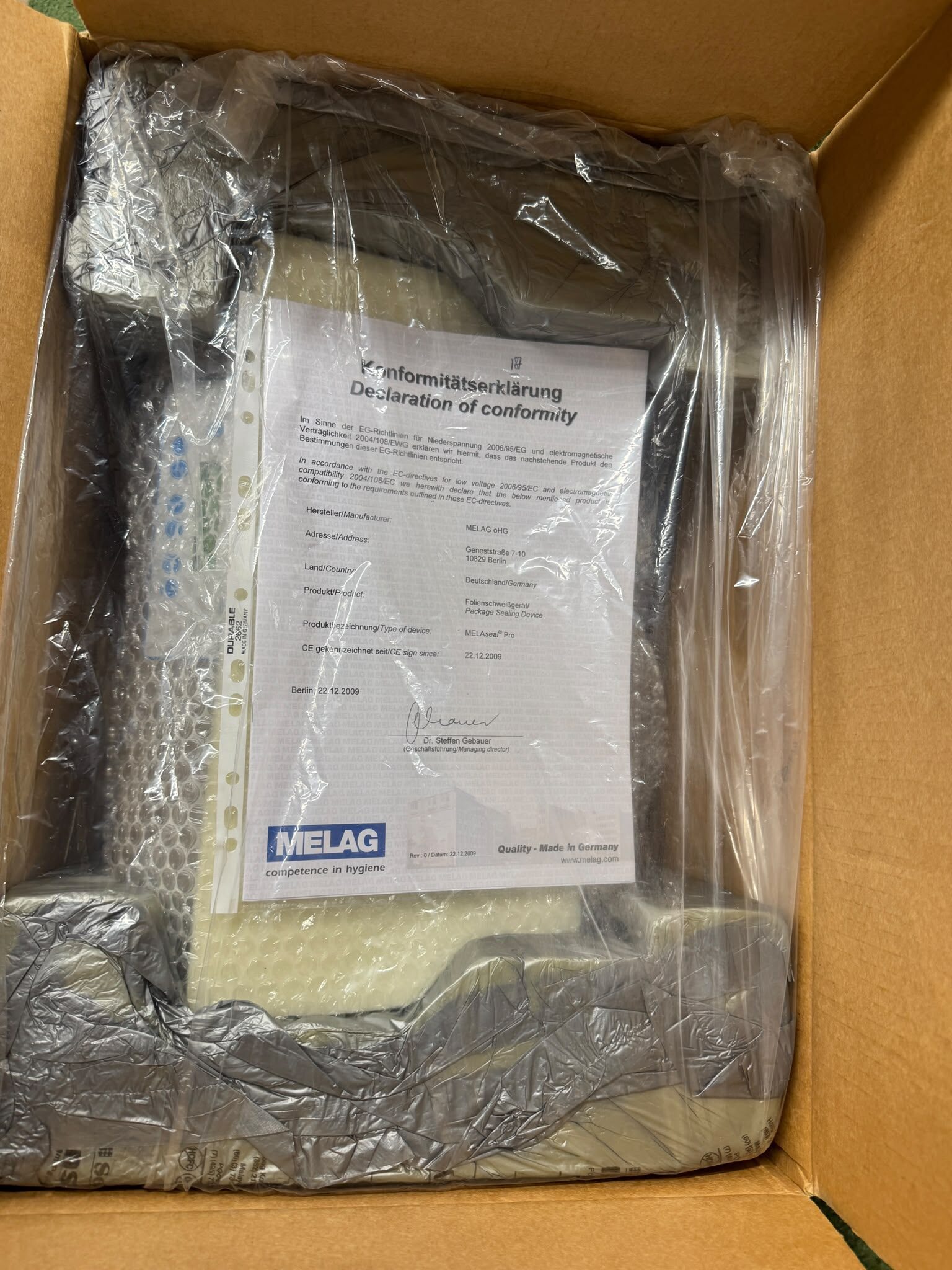 MELAG MELAseal Pro Foliensiegelgerät – NEU, originalverpackt, nie benutzt | 385213