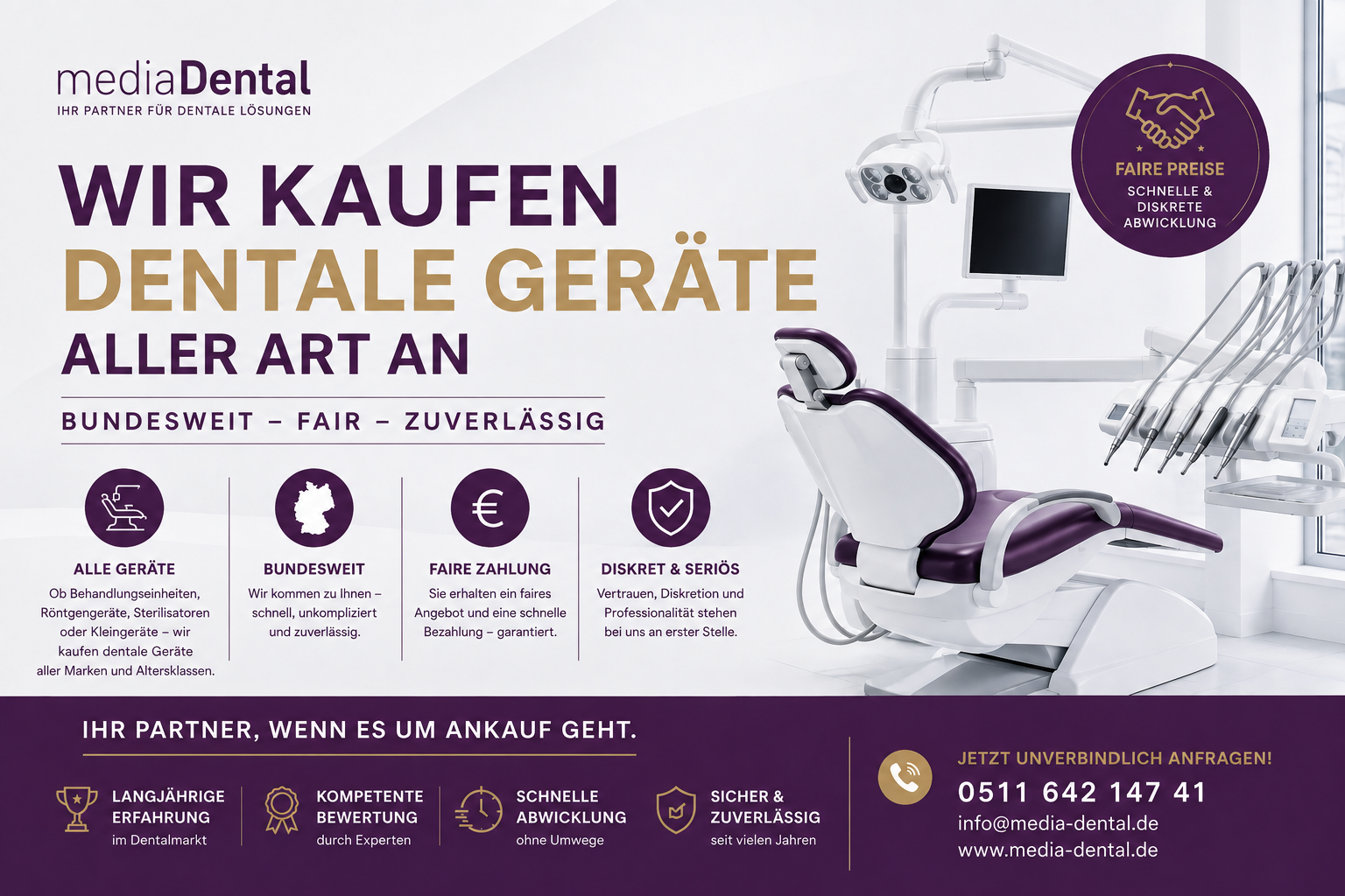 Dentale Geräte & Praxisausstattung gesucht – bundesweiter Ankauf & Abholung | 384763