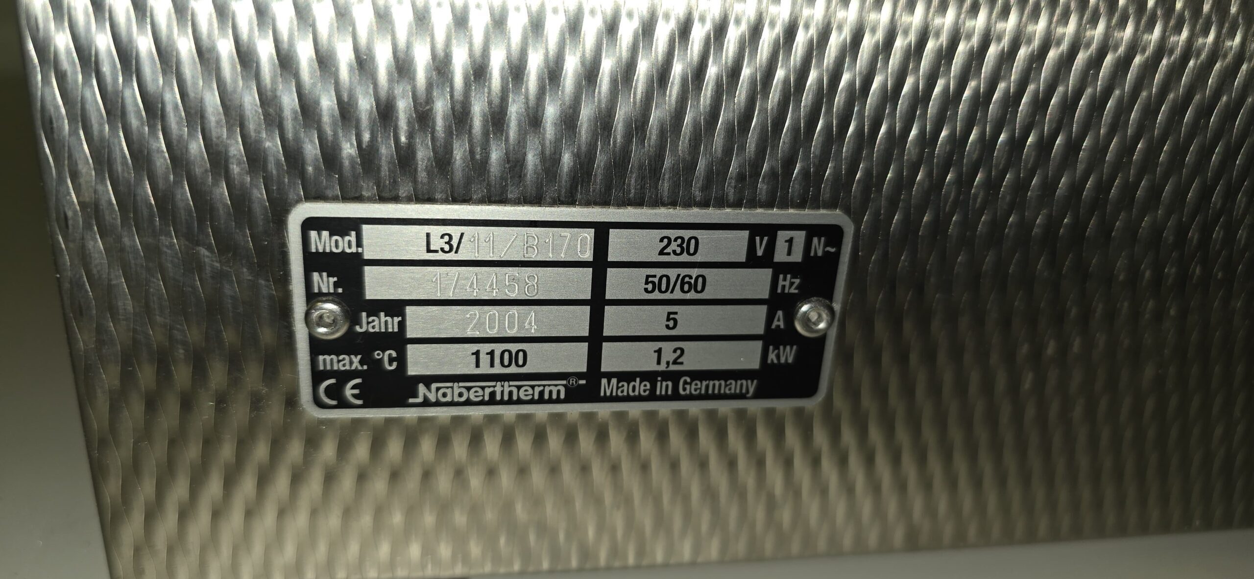 Nabertherm Muffelofen L3/11/B170 mit Controller B 170 | 384562