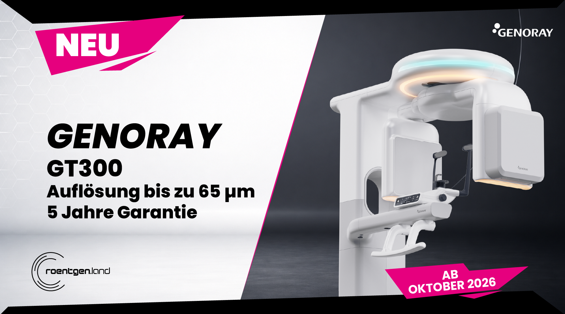 GENORAY GT300 – !NEU! – Erhältlich ab Oktober 2026 – NEUGERÄT – 65 µm – sehr hohe Auflösung | 384680