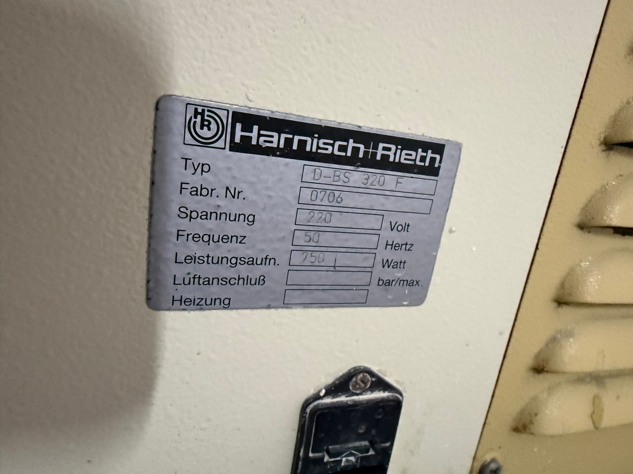 Harnisch + Rieth D-BS 320 F Bandschleifer Gips | 387378