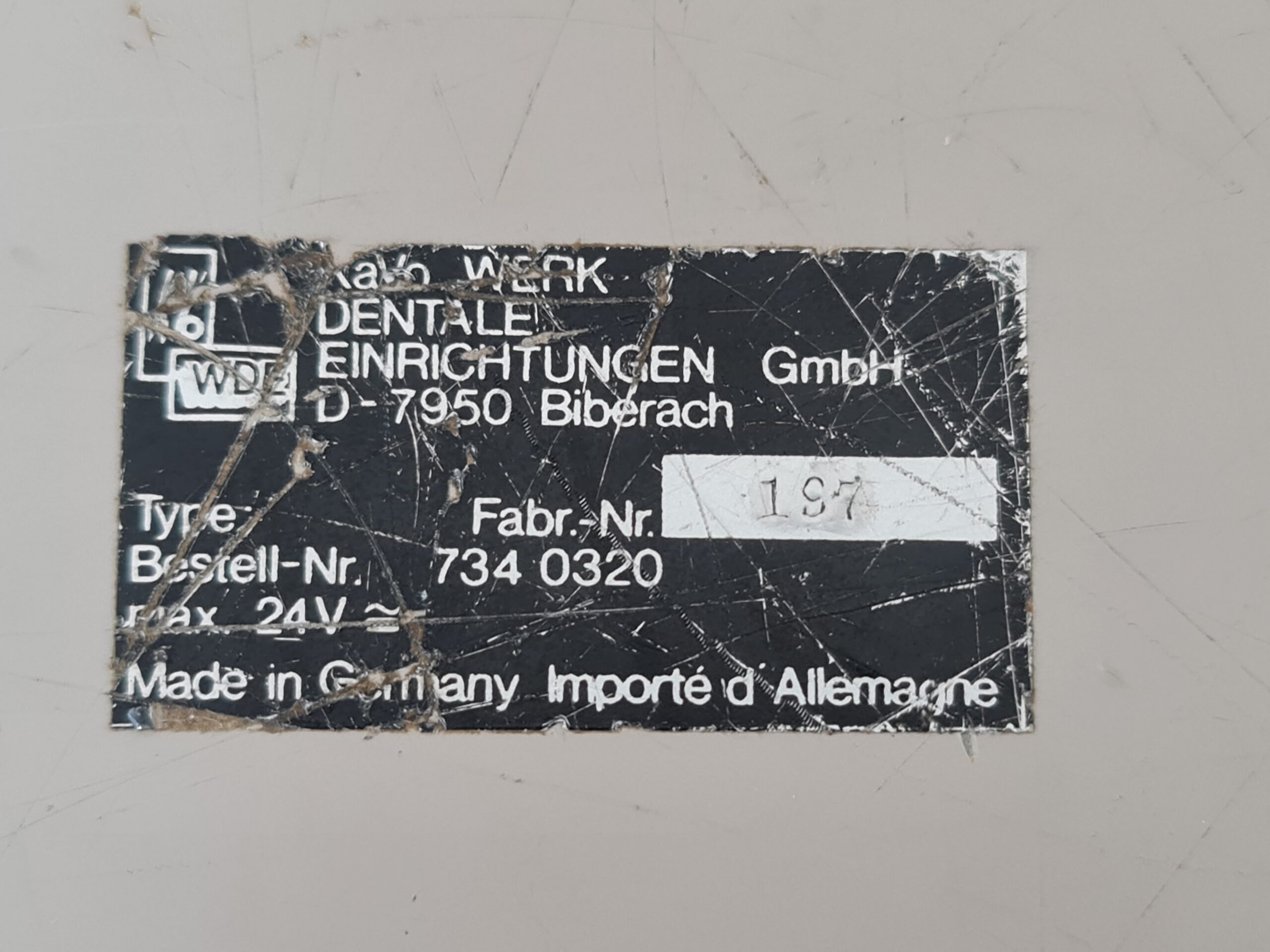 KaVo 1042 ⭐ Zusatz Fußschalter 734.0320 Einstellung Patientenposition | 386727