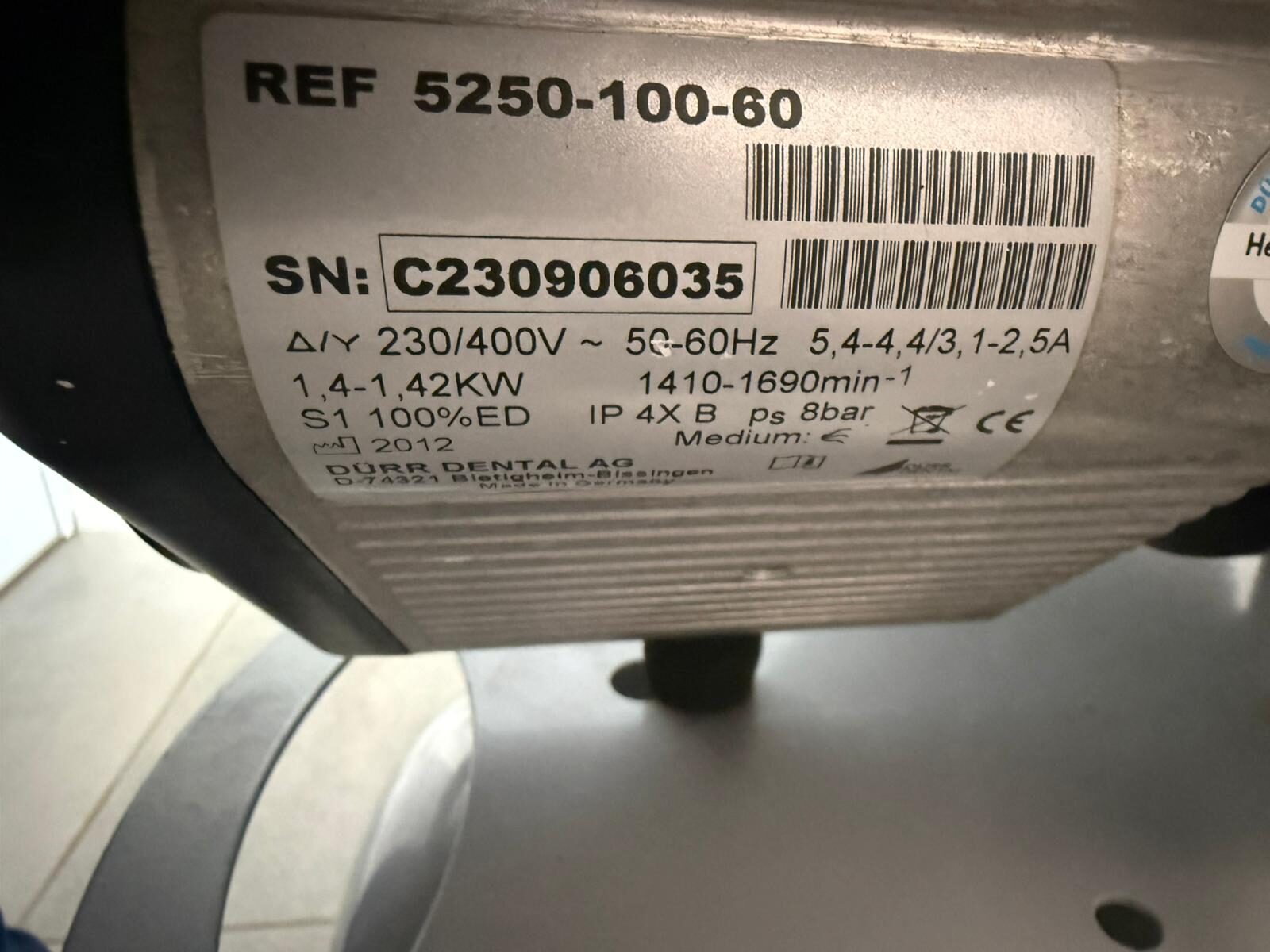 Dürr Dental Duo Silver Airline Kompressor 400V REF 5252-51 | 387273