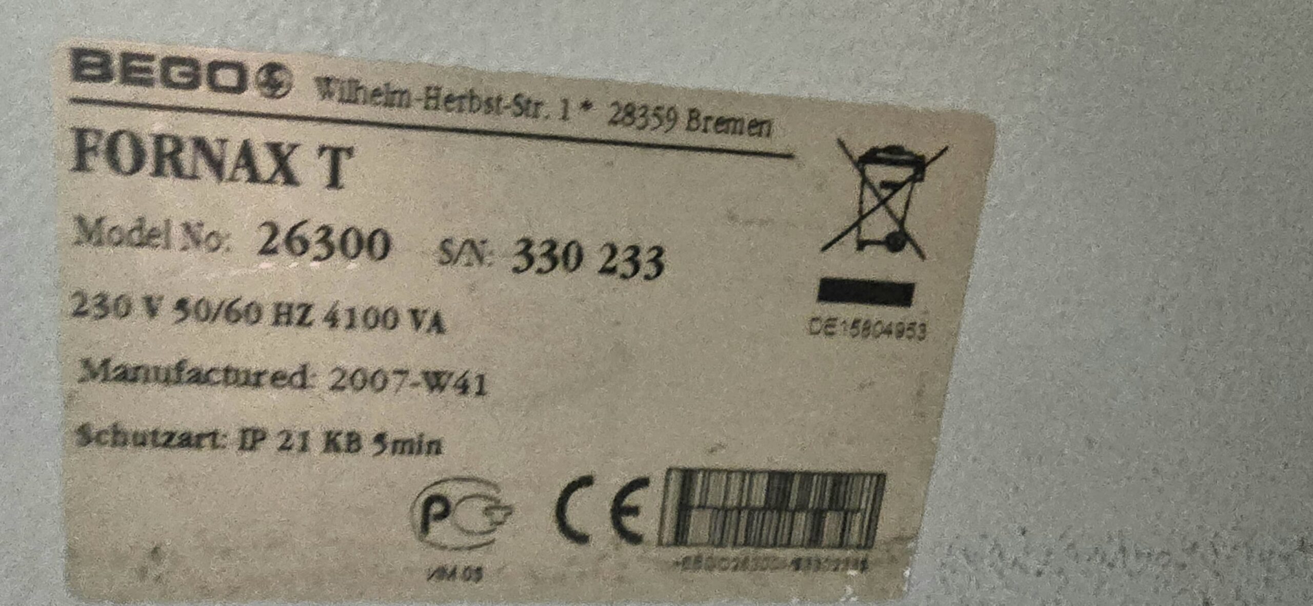 BEGO Fornax T – Kompakte Induktions-Gussmaschine | 386822