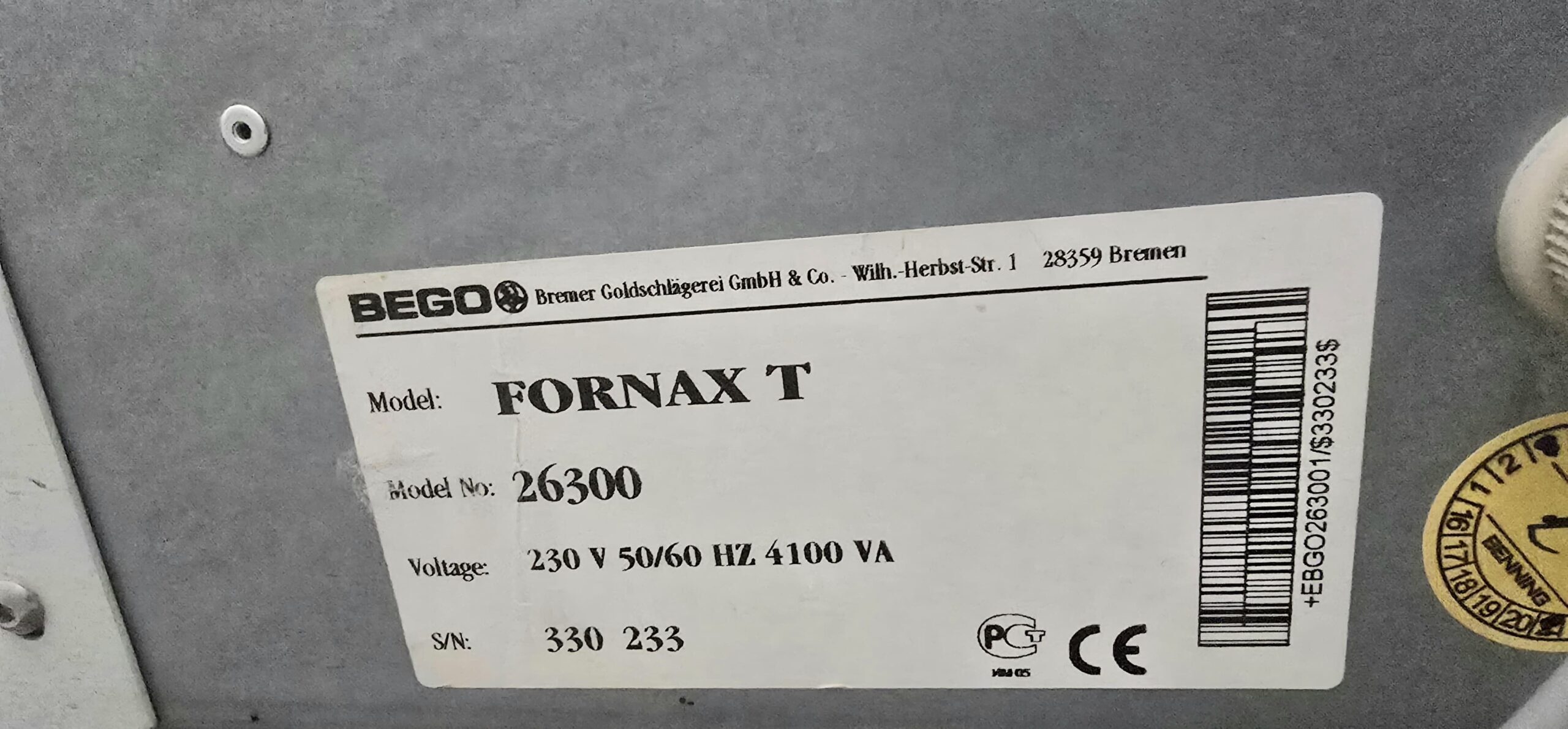BEGO Fornax T – Kompakte Induktions-Gussmaschine | 386823