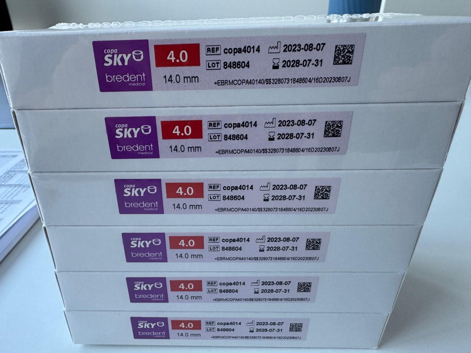 Stück 150,- Bredent copa Sky Implantate neu original verpackt (12 Stück insgesamt) | 386528