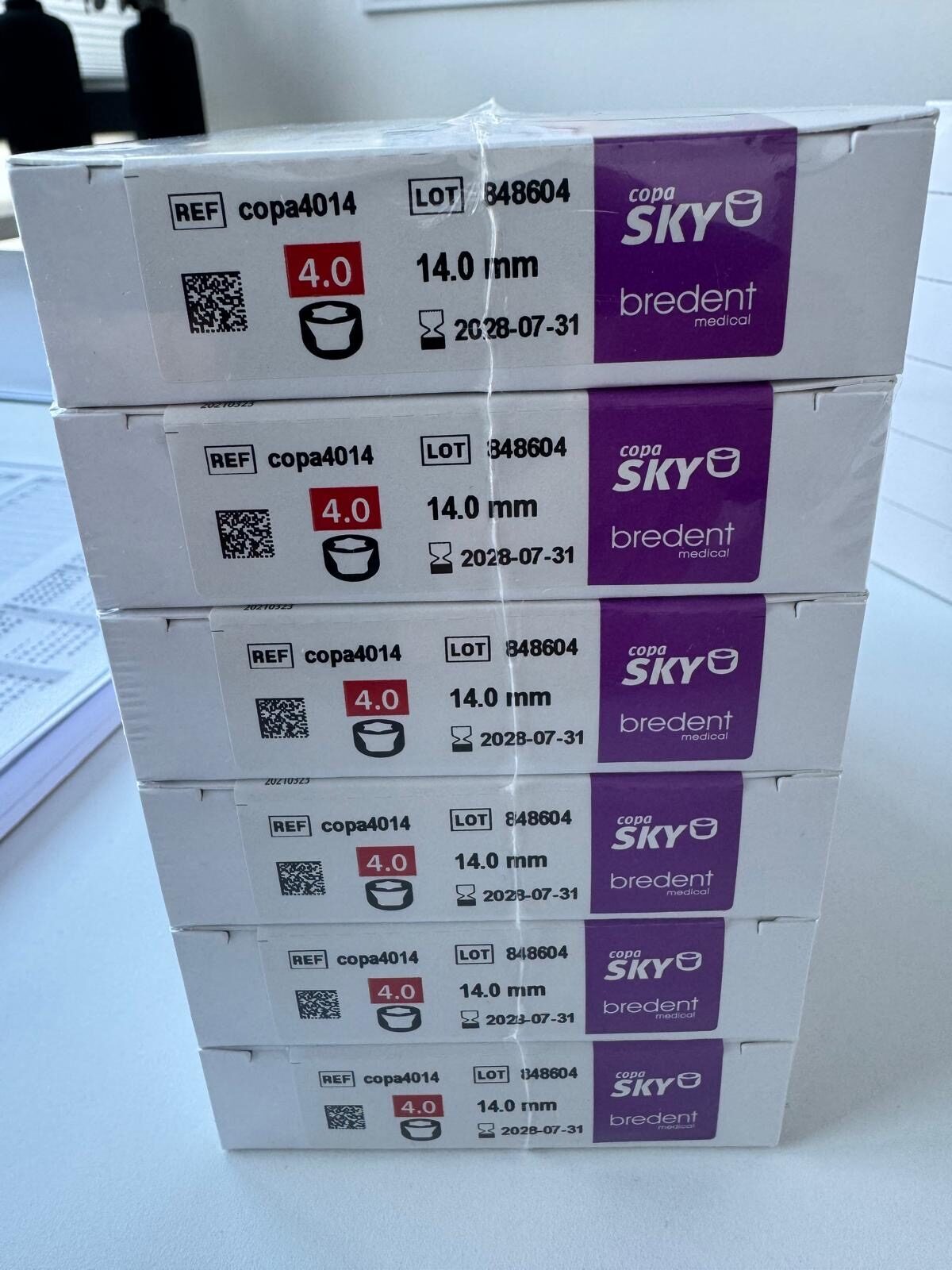 Stück 150,- Bredent copa Sky Implantate neu original verpackt (12 Stück insgesamt) | 386530