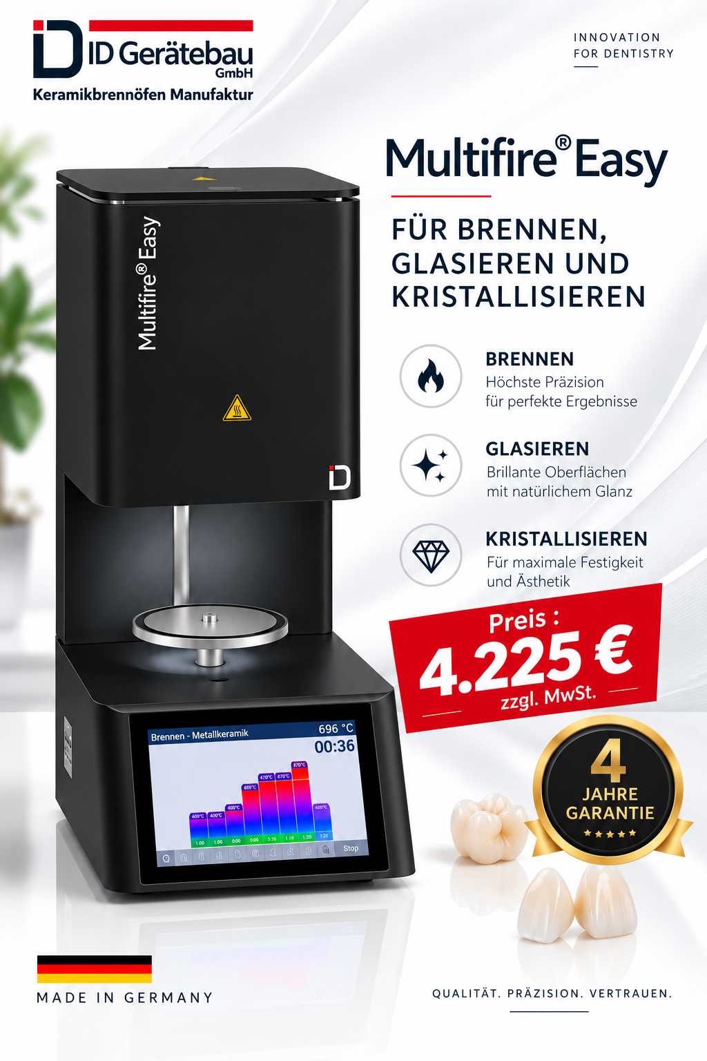 ID Gerätebau Multifire® Easy schwarz Keramikbrennofen NEU | 386646