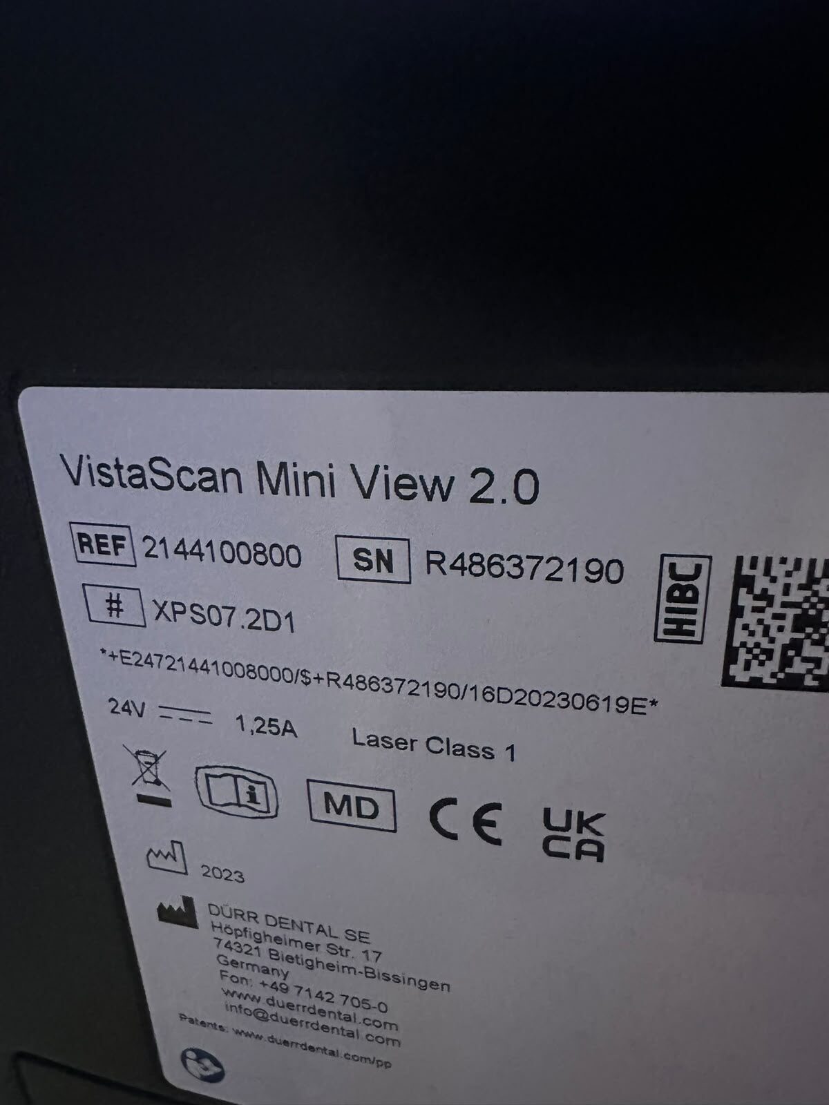 Dürr Dental VistaScan Mini View 2.0 Speicherfolienscanner (Neuwertig) | 388508