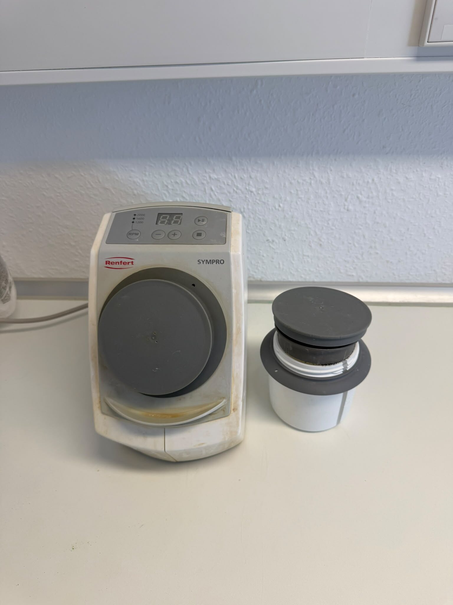 Renfert SYMPRO Prothesenreinigungsgerät Dental Reinigung Zahntechnik + Becher | 388047